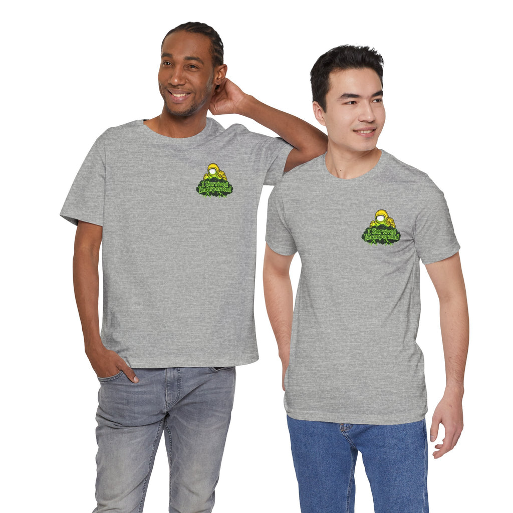 I Survived 2020 — "Please Stand By" Test Pattern Toxic Signal Tee Summer Premiere Unisex Jersey Short Sleeve Tee