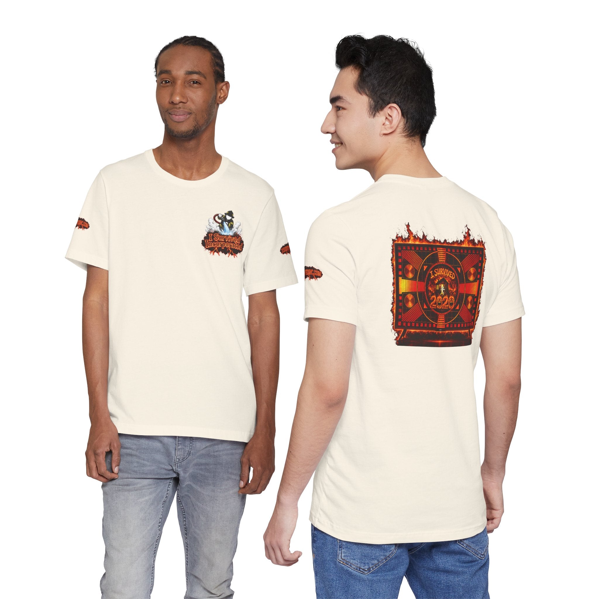 I Survived 2020 — "Please Stand By" Test Pattern Tee Wildfire Signal Special Edition Summer Premiere Unisex Jersey Short Sleeve Tee