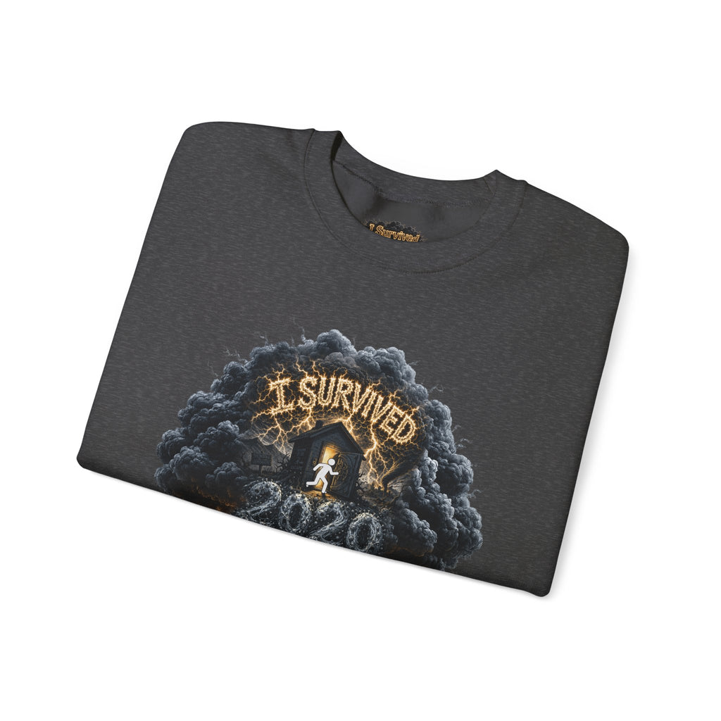 I Survived 2020 — Director's Cut Original Design Teaser Tee | Season 1 Premiere Drop Unisex Heavy Blend™ Crewneck Sweatshirt