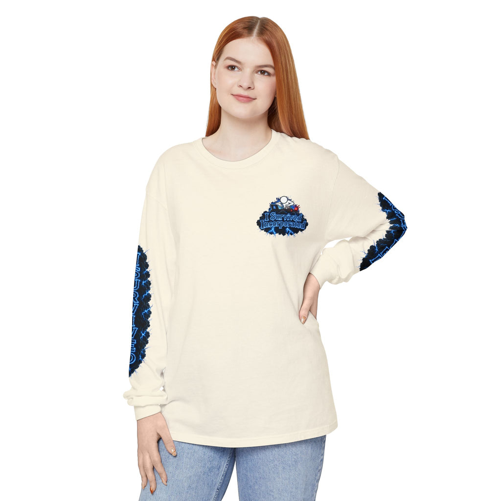 I Survived 2020 — "Please Stand By" Test Pattern Tee Lockdown Special Edition Summer Exclusive Unisex Garment-Dyed Long Sleeve T-Shirt