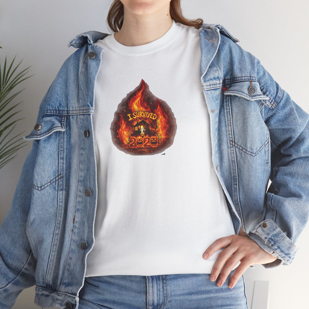 I Survived 2020 — WILDFIRES S2:E2: Director's Cut "The Bobcat Fire" Memorial Unisex Heavy Cotton Tee