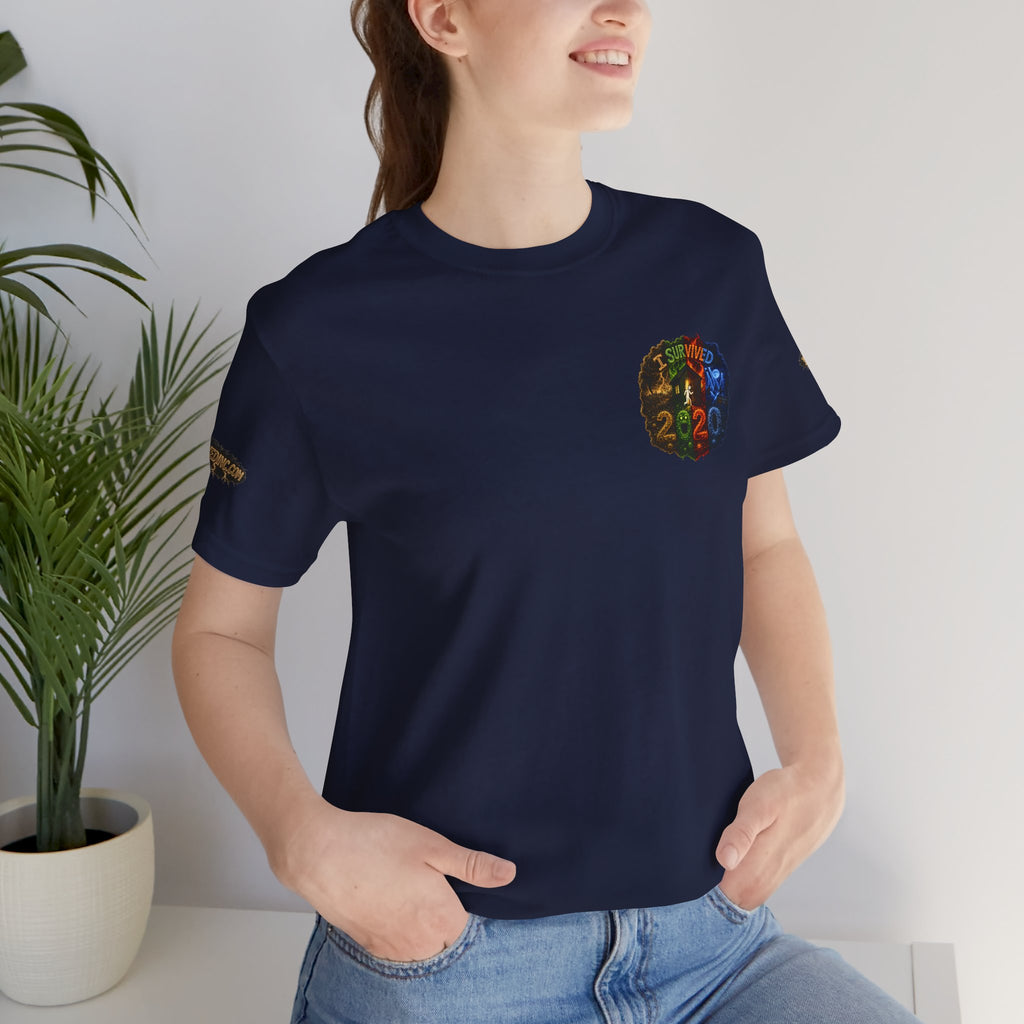 I Survived 2020 — "No Signal" Test Pattern Tee Alien Broadcast Finale Summer Premiere Unisex Jersey Short Sleeve Tee