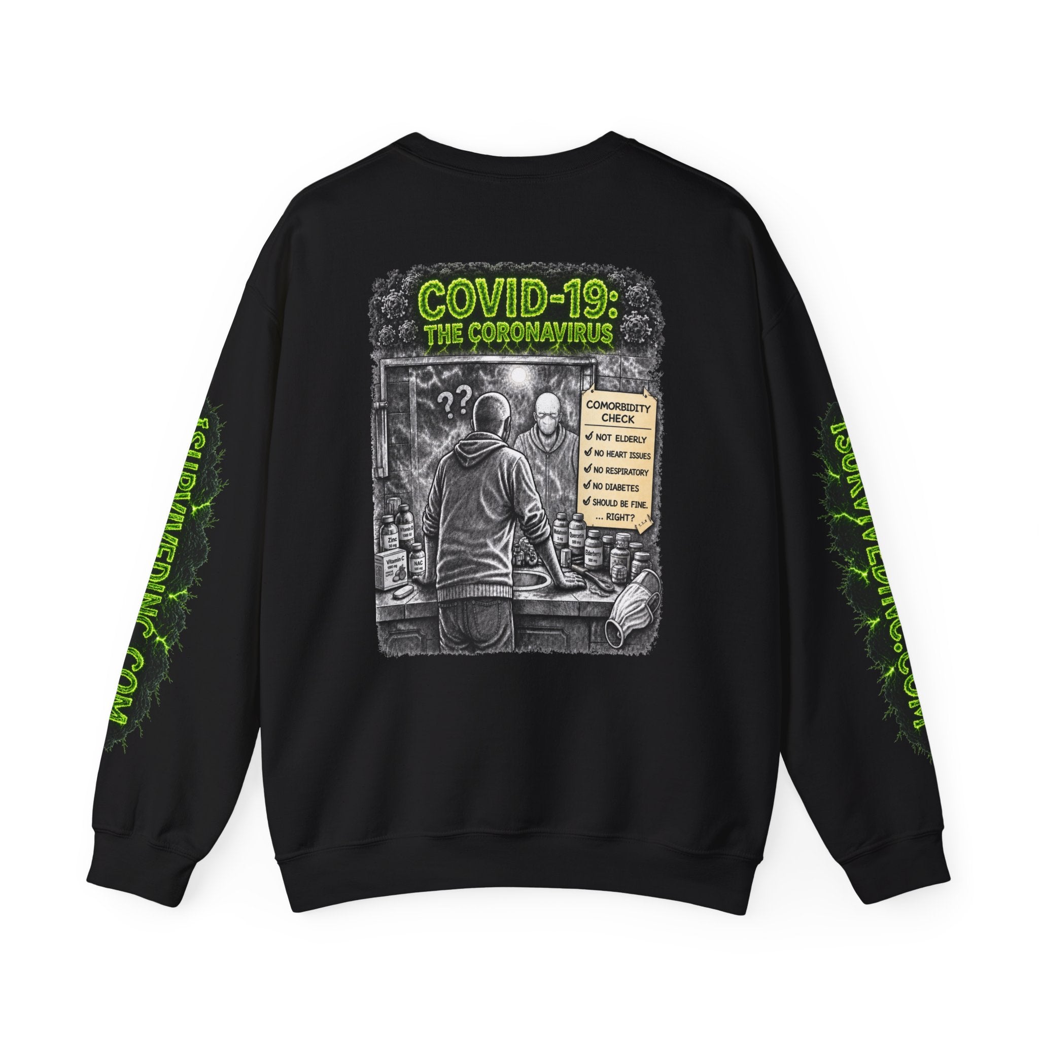 I Survived 2020 — S1:E1 "COVID-19: The Coronavirus" | Pandemic Edition Unisex Heavy Blend™ Crewneck Sweatshirt