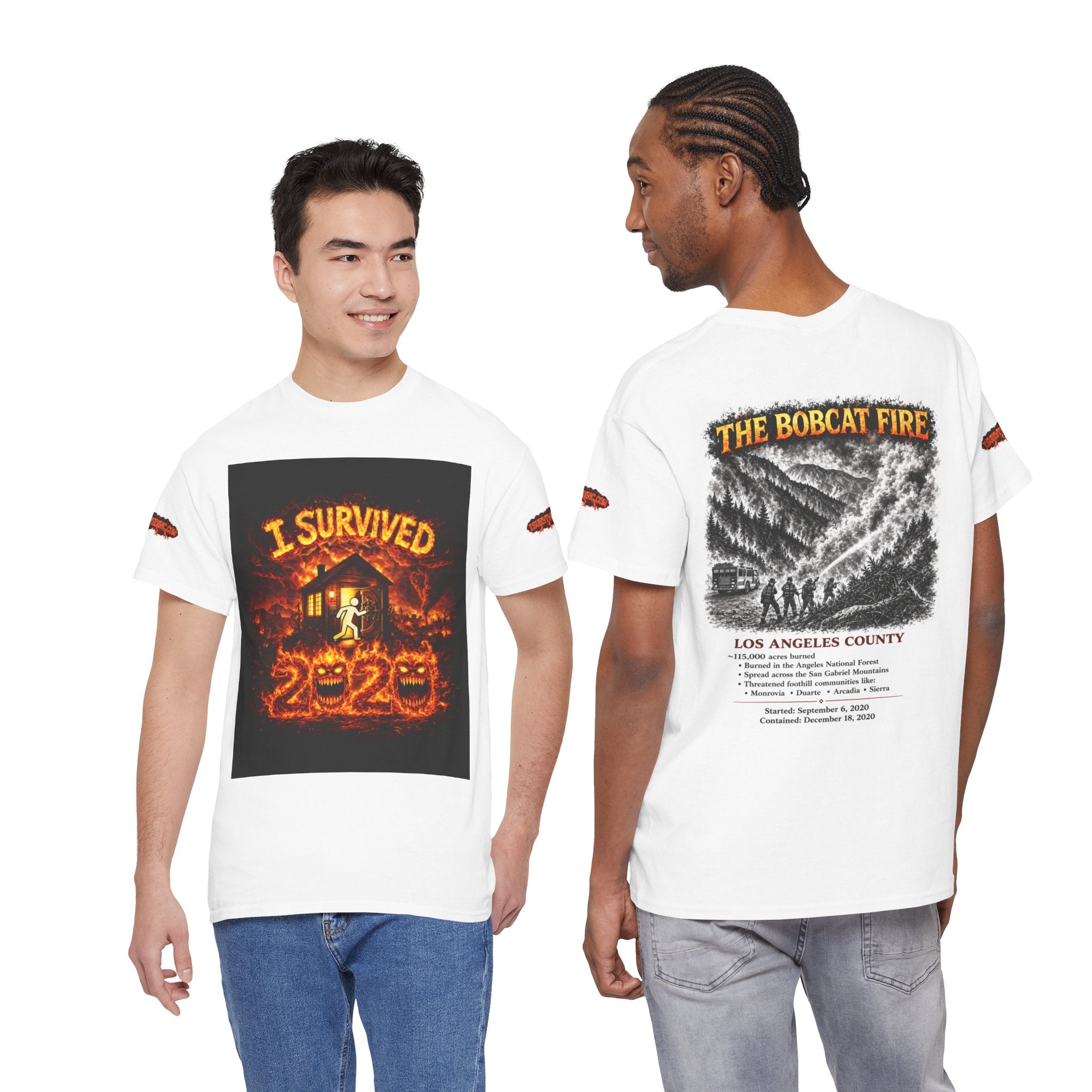 I Survived 2020 — S2:E2 "The Bobcat Fire" | Wildfire Edition Memorial Unisex Heavy Cotton Tee (SPECIAL EDITION)