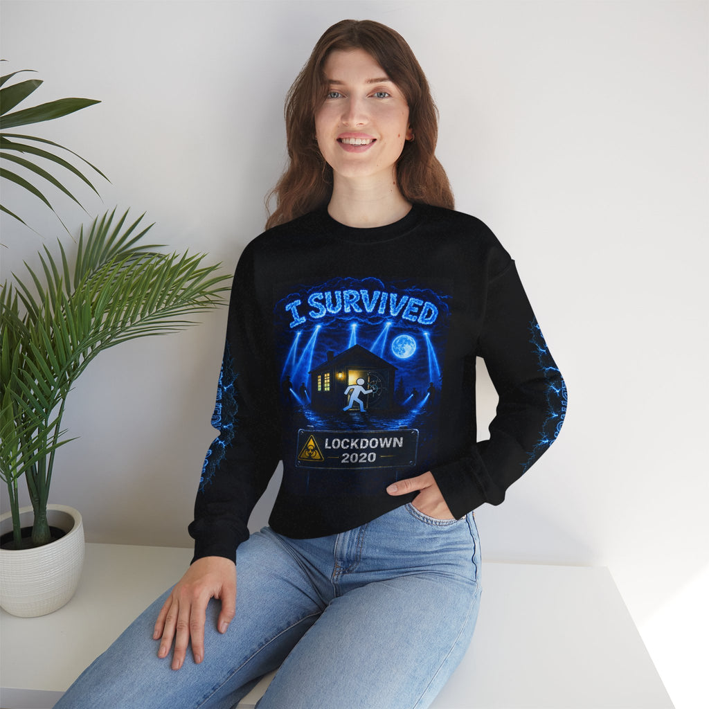 I Survived 2020 — LOCKDOWN S3:E2: Special Edition "Dating Under Lockdown" Unisex Heavy Blend™ Crewneck Sweatshirt