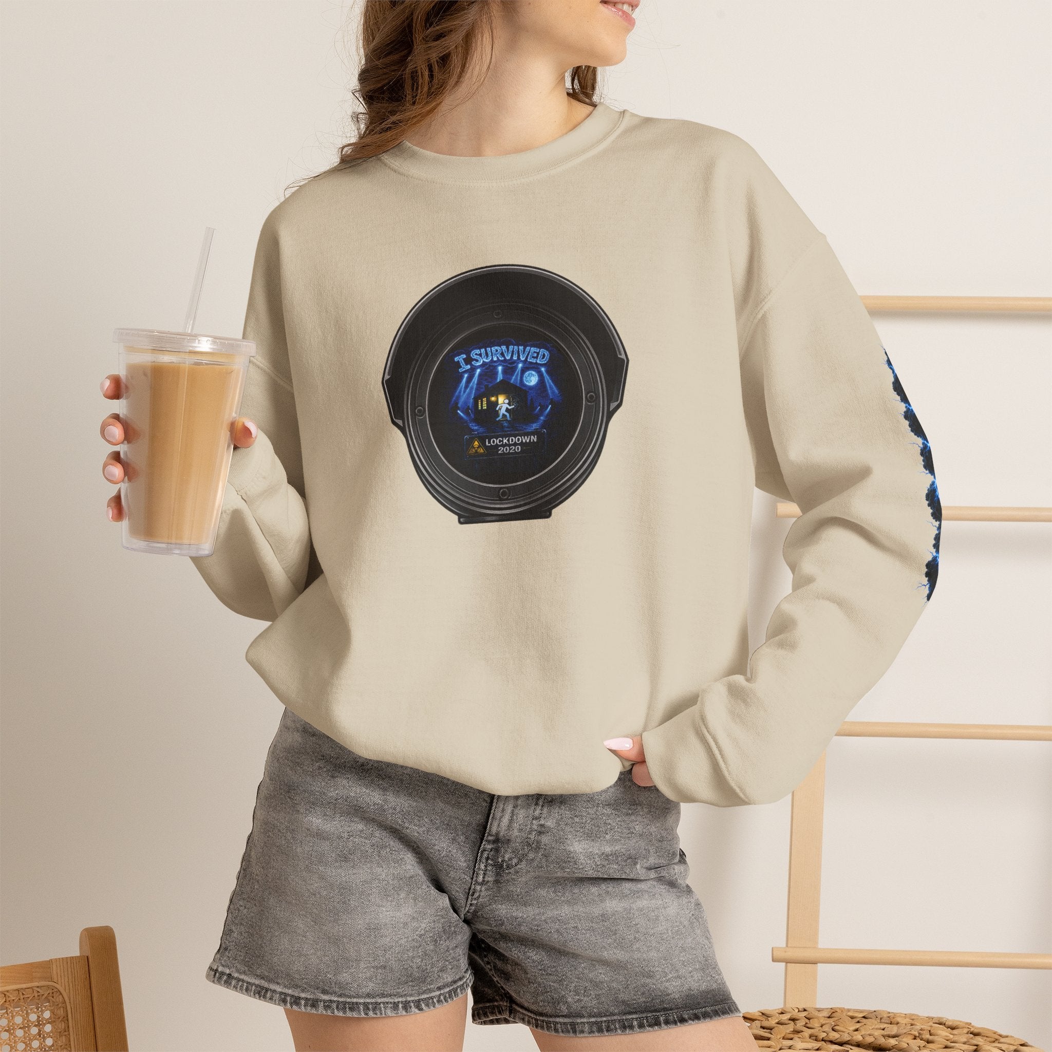 I Survived 2020 —  LOCKDOWN S3:E1: Director's Cut Special Edition "Quarantine" Unisex Heavy Blend™ Crewneck Sweatshirt
