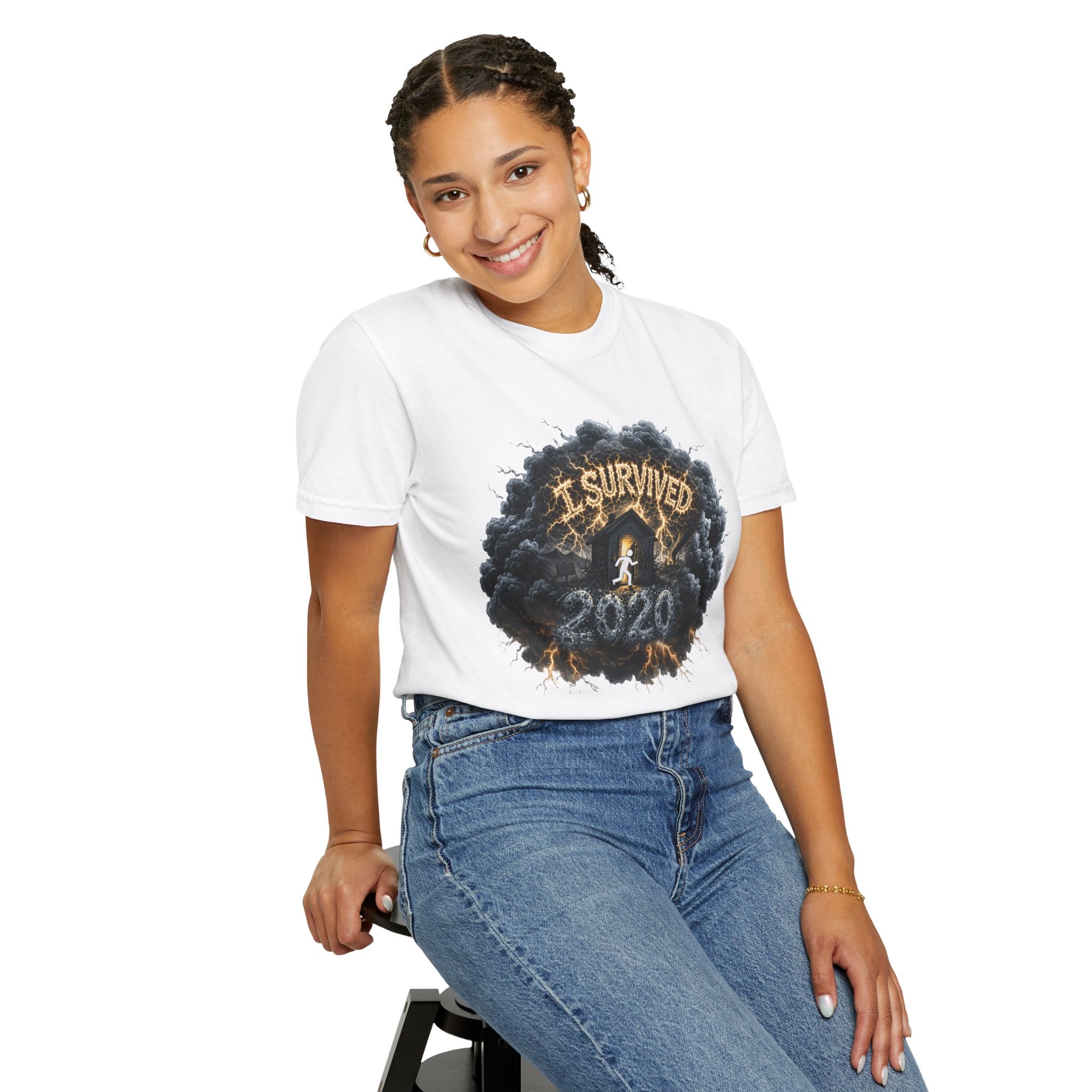 I Survived 2020 — Director's Cut Original Design Teaser Tee | Season 1 Premiere Drop Unisex Garment-Dyed T-shirt