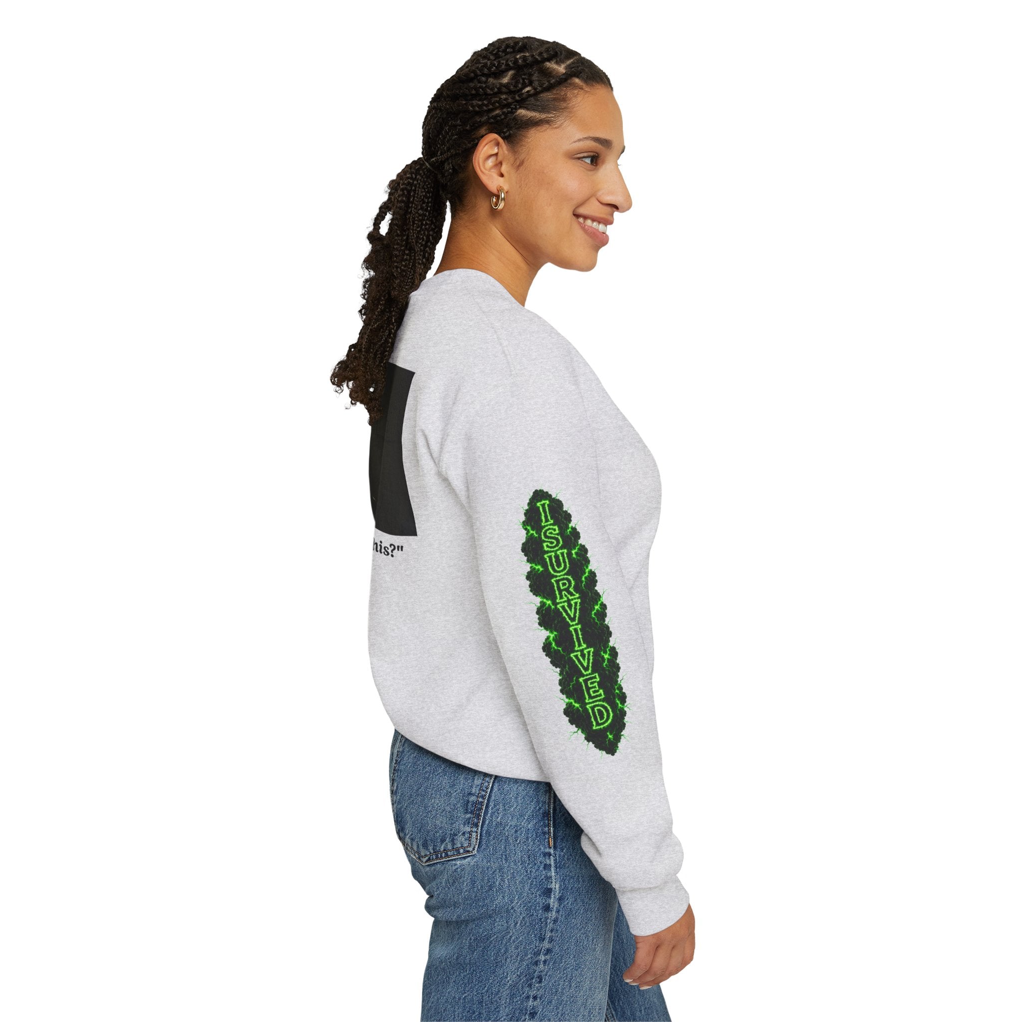 I Survived 2020 — PANDEMIC S1:E3: Director's Cut "The Jab!" Unisex Heavy Blend™ Crewneck Sweatshirt