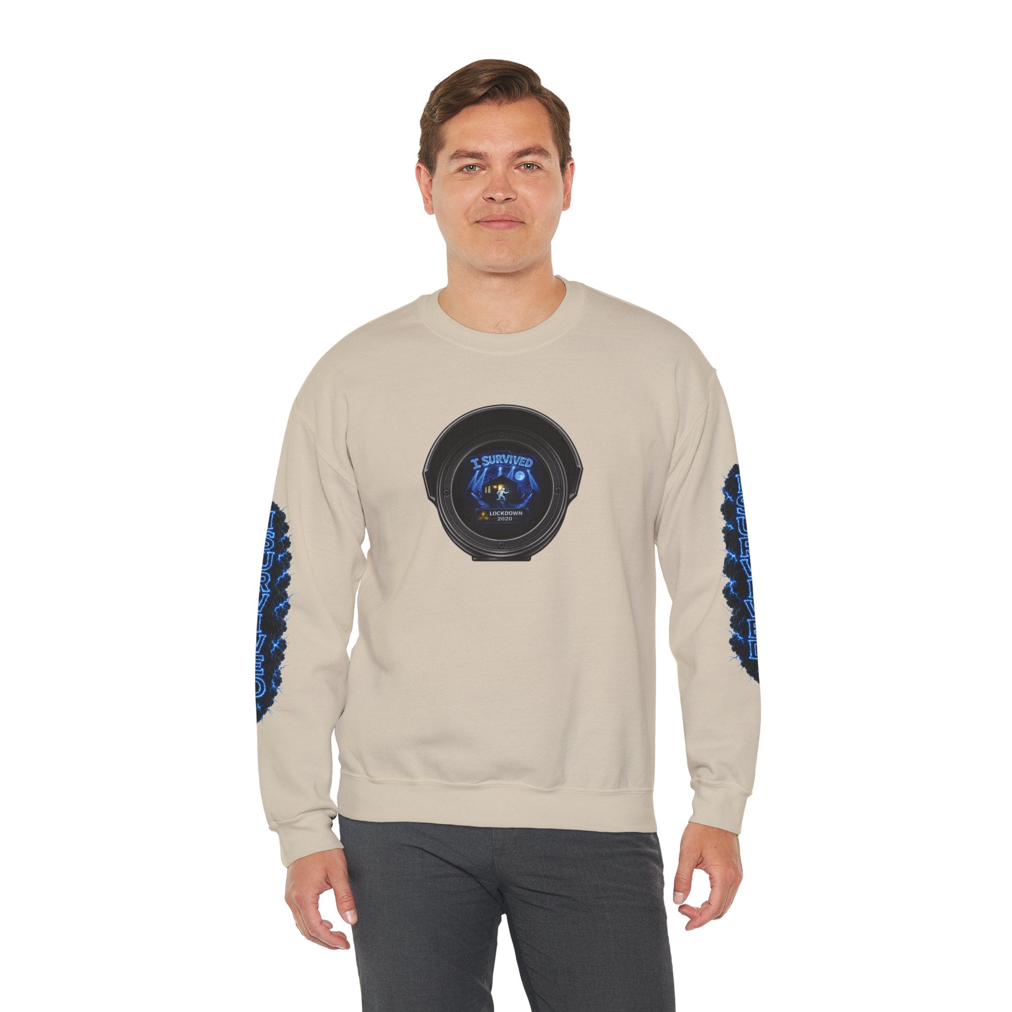 I Survived 2020 — LOCKDOWN S3:E3: Director's Cut Special Edition "Remote Schooling" Unisex Heavy Blend™ Crewneck Sweatshirt