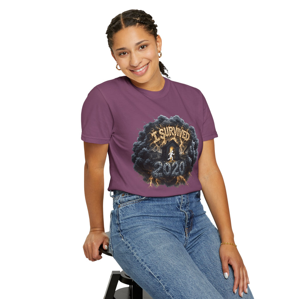 I Survived 2020 — Director's Cut Original Design Teaser Tee | Season 1 Premiere Drop Unisex Garment-Dyed T-shirt