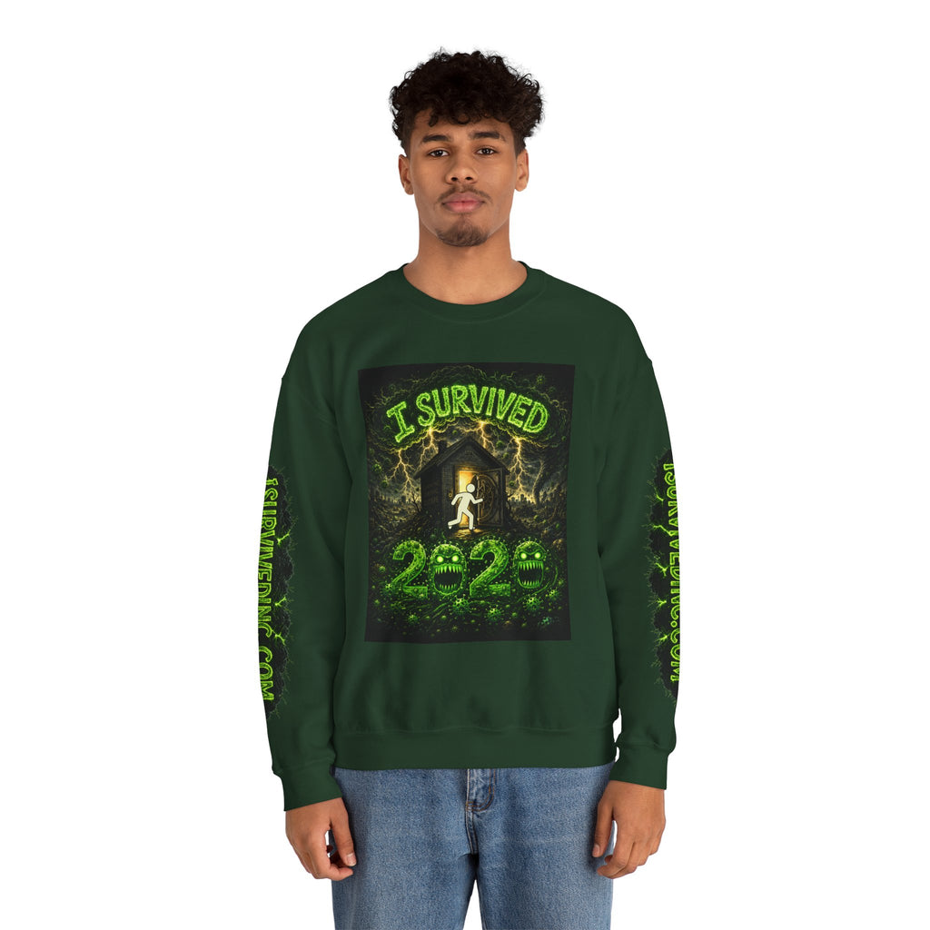 I Survived 2020 — PANDEMIC S1:E2: "The Coming of COVID" Unisex Heavy Blend™ Crewneck Sweatshirt