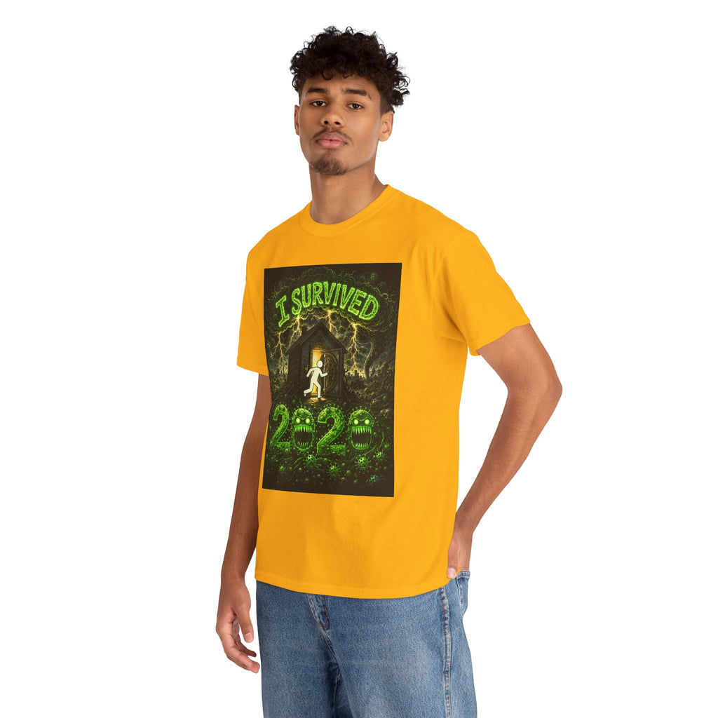 I Survived 2020 — S1:E1 "COVID-19: The Coronavirus" | Pandemic Edition Unisex Heavy Cotton Tee