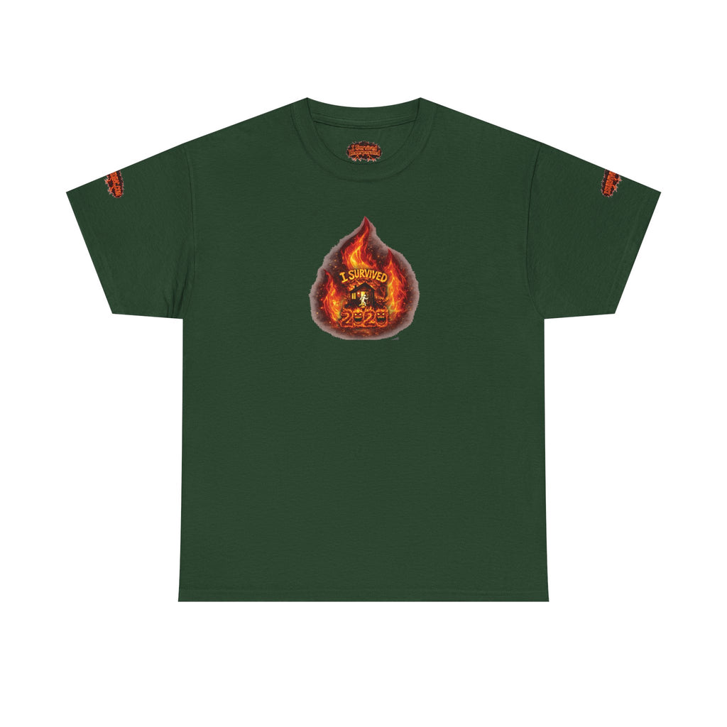 I Survived 2020 — WILDFIRES S2:E3: Director's Cut Special Edition "The California Wildfires" Memorial Unisex Heavy Cotton Tee
