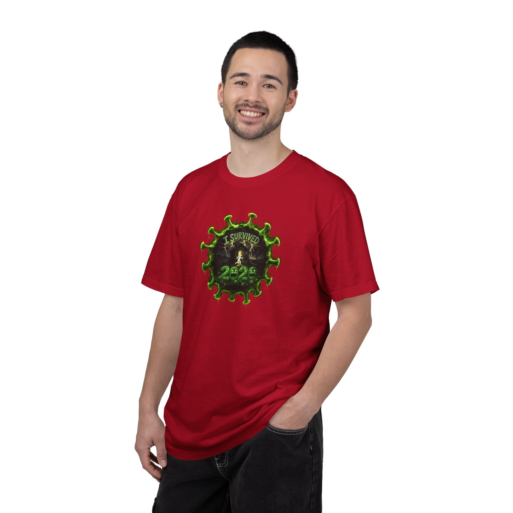 I Survived 2020 — PANDEMIC S1:E3: Director's Cut "The Jab!" Unisex Garment-Dyed T-shirt