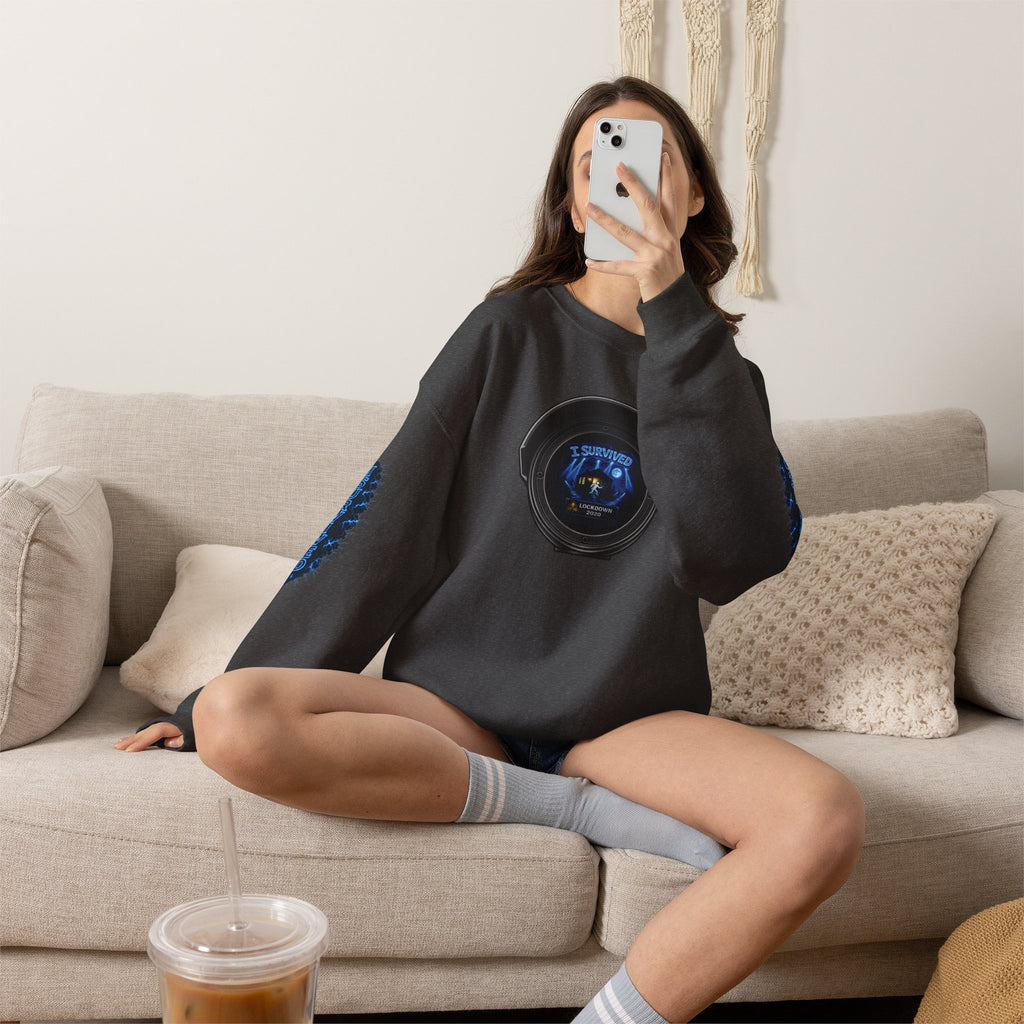 I Survived 2020 —  LOCKDOWN S3:E1: Director's Cut Special Edition "Quarantine" Unisex Heavy Blend™ Crewneck Sweatshirt