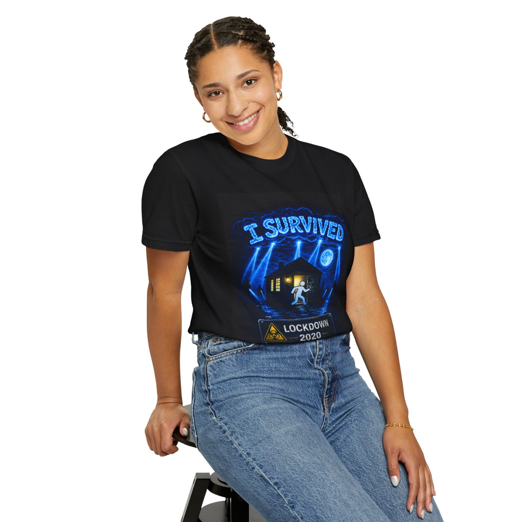 I Survived 2020 — LOCKDOWN S3:E2: "Dating Under Lockdown" Unisex Garment-Dyed T-shirt