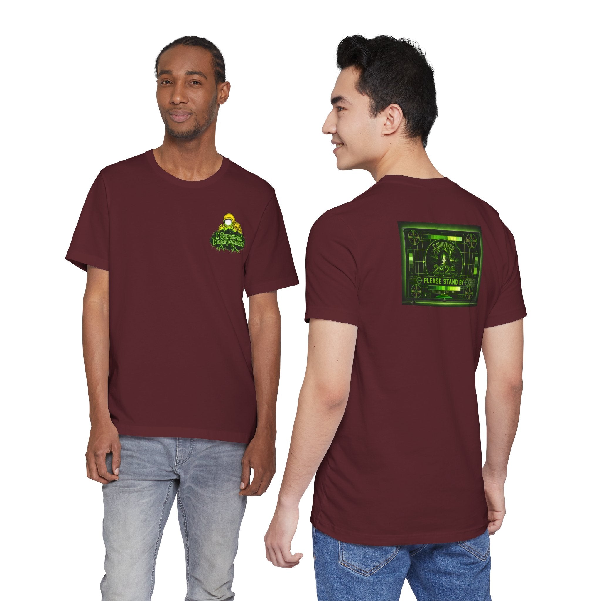 I Survived 2020 — "Please Stand By" Test Pattern Toxic Signal Tee Summer Premiere Unisex Jersey Short Sleeve Tee