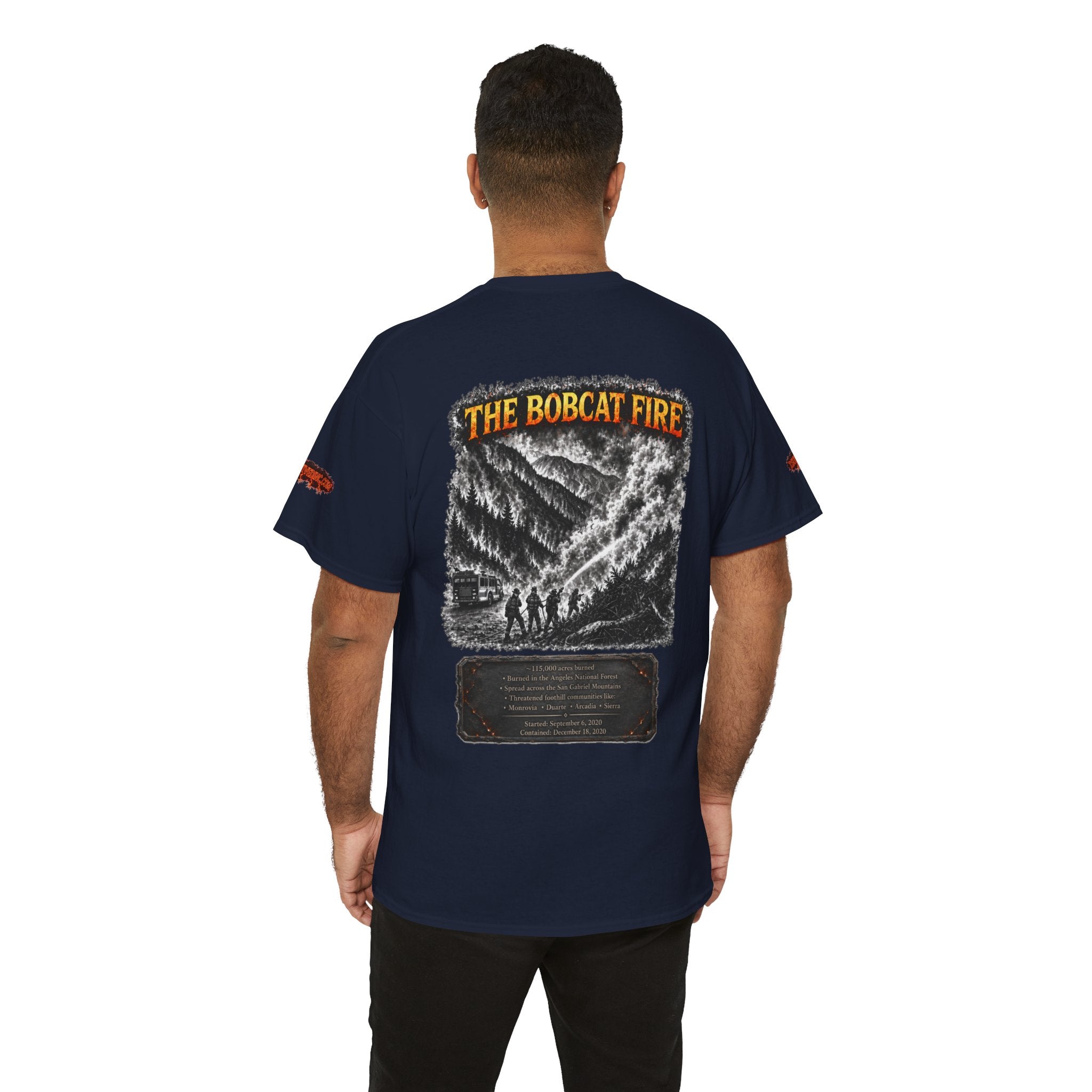I Survived 2020 — WILDFIRES S2:E2: Special Edition "The Bobcat Fire" Memorial Unisex Heavy Cotton Tee
