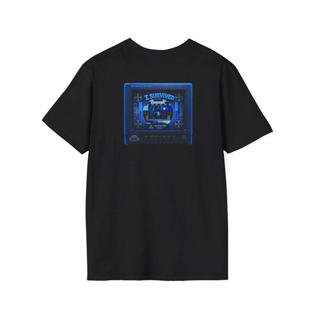 I Survived 2020 — "Please Stand By" Test Pattern Tee Lockdown Edition Summer Exclusive Unisex Softstyle T-Shirt