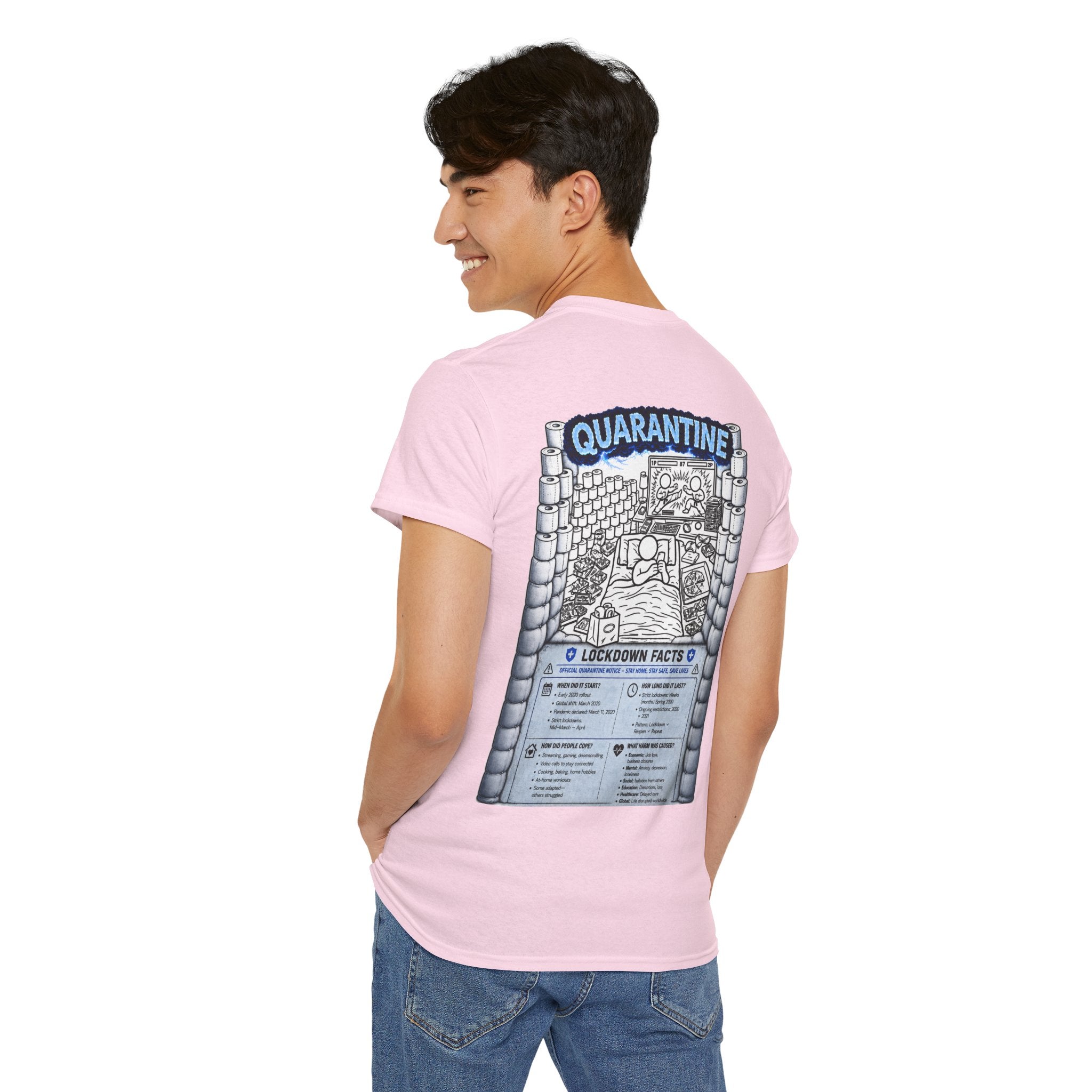 I Survived 2020 — LOCKDOWN S3:E1: "Quarantine" Unisex Heavy Cotton Tee
