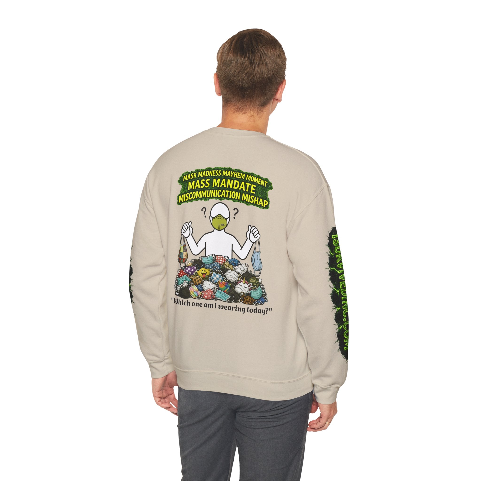 I Survived 2020 — PANDEMIC S1:E4: "Mask Madness" Unisex Heavy Blend™ Crewneck Sweatshirt