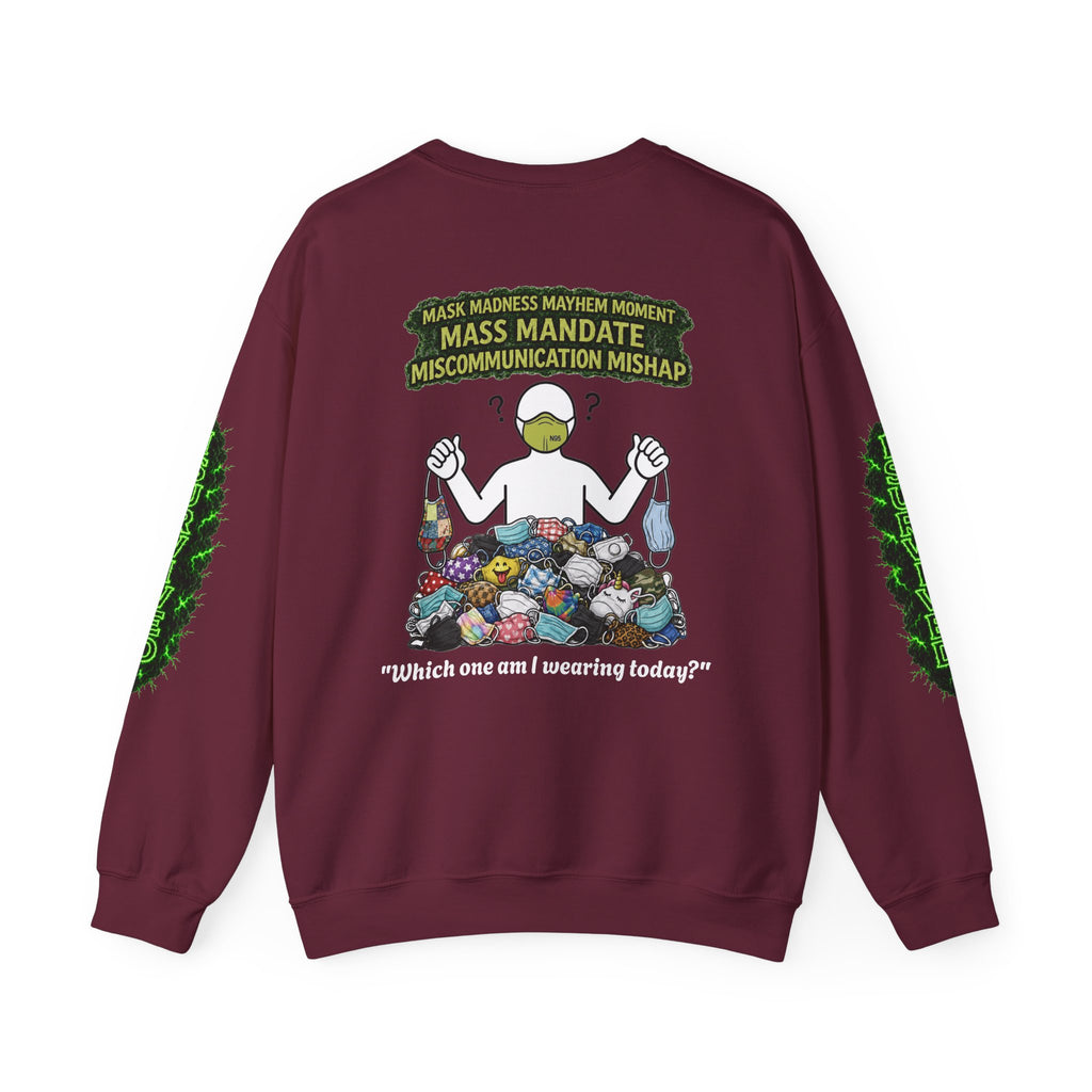 I Survived 2020 — Director's Cut S1:E4 "Mask Madness Mayhem Moment" | Pandemic Edition Unisex Heavy Blend™ Crewneck Sweatshirt