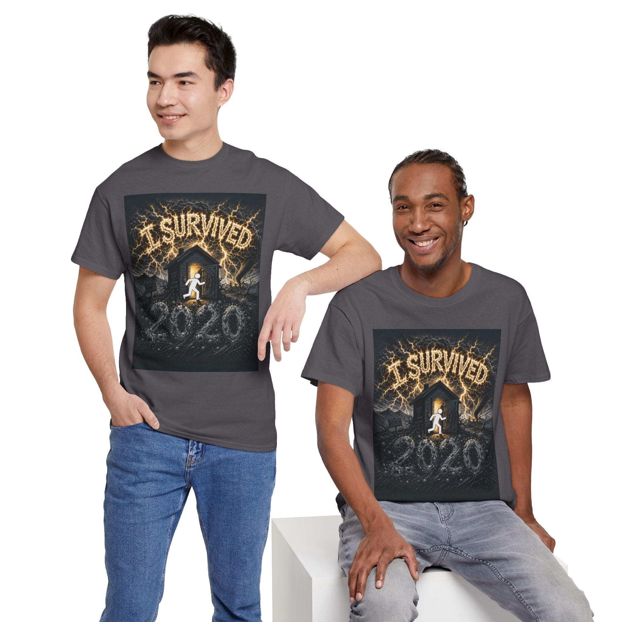 I Survived 2020 — Original PILOT Design Unisex Heavy Cotton Tee