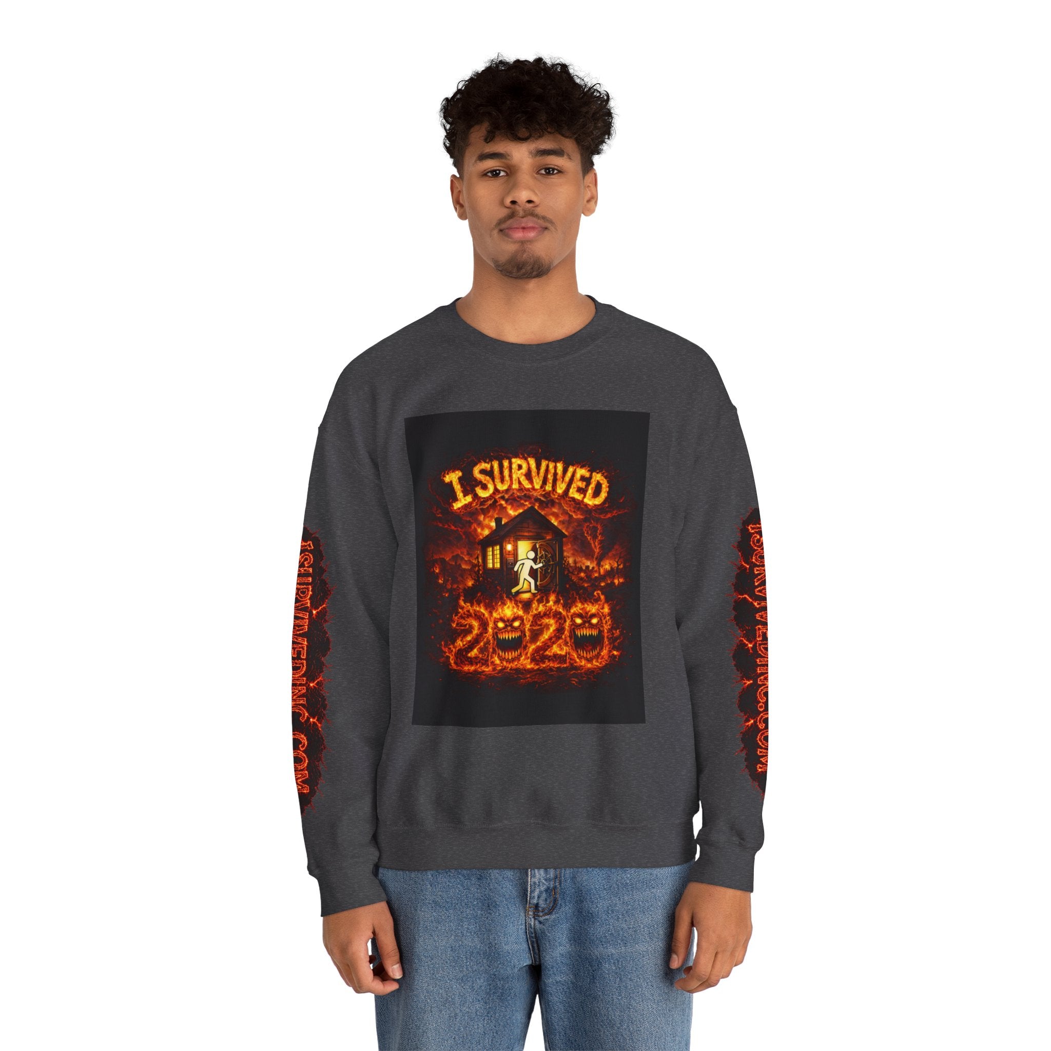 I Survived 2020 — WILDFIRES S2:E1: "Berry Creek" Memorial Unisex Heavy Blend™ Crewneck Sweatshirt