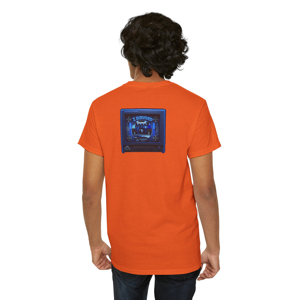 I Survived 2020 — "Please Stand By" Test Pattern Tee Lockdown Surveillance Edition Summer Exclusive Unisex Heavy Cotton Tee