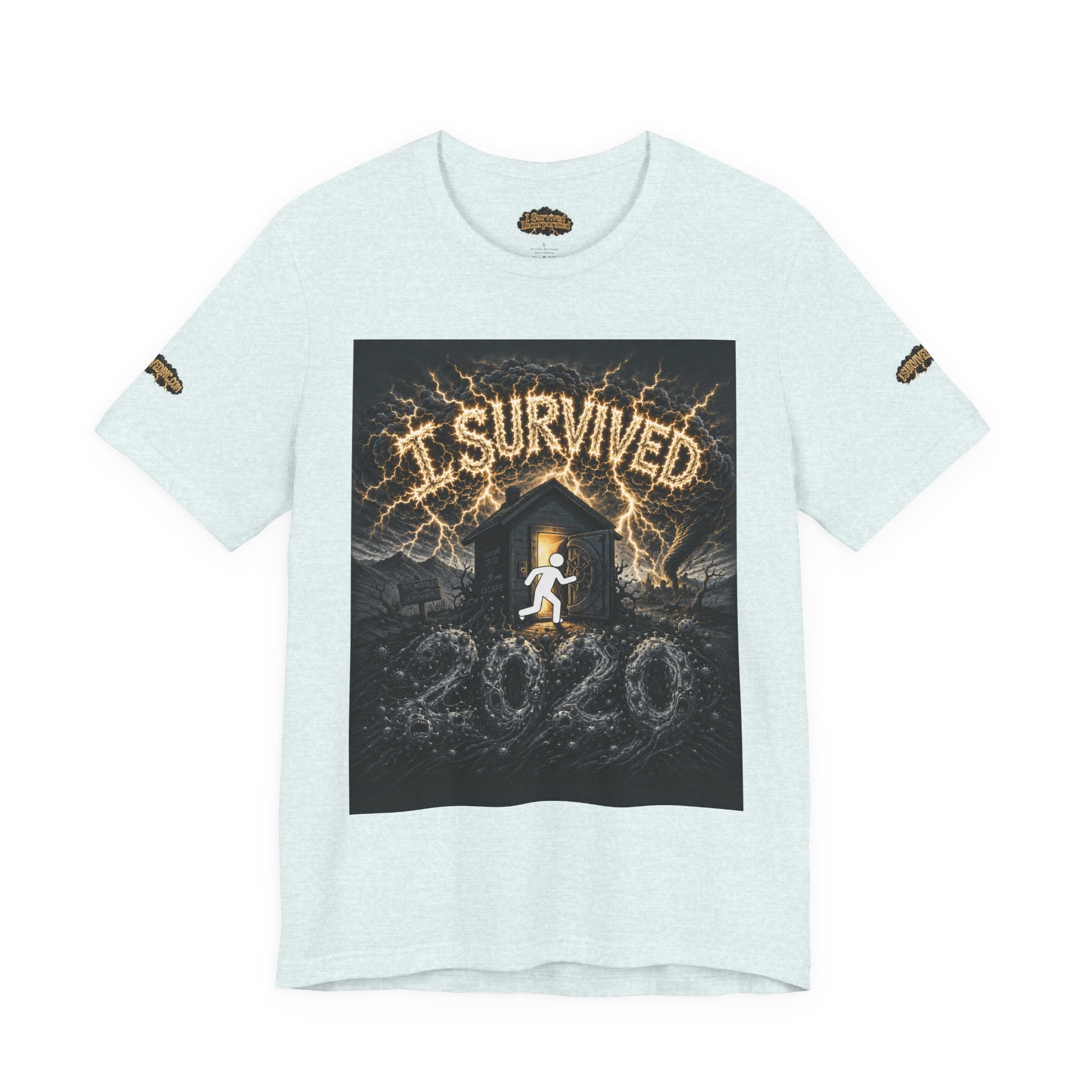 I Survived 2020 — Original Design Teaser Tee | Season 1 Premiere Drop Unisex Jersey Short Sleeve Tee