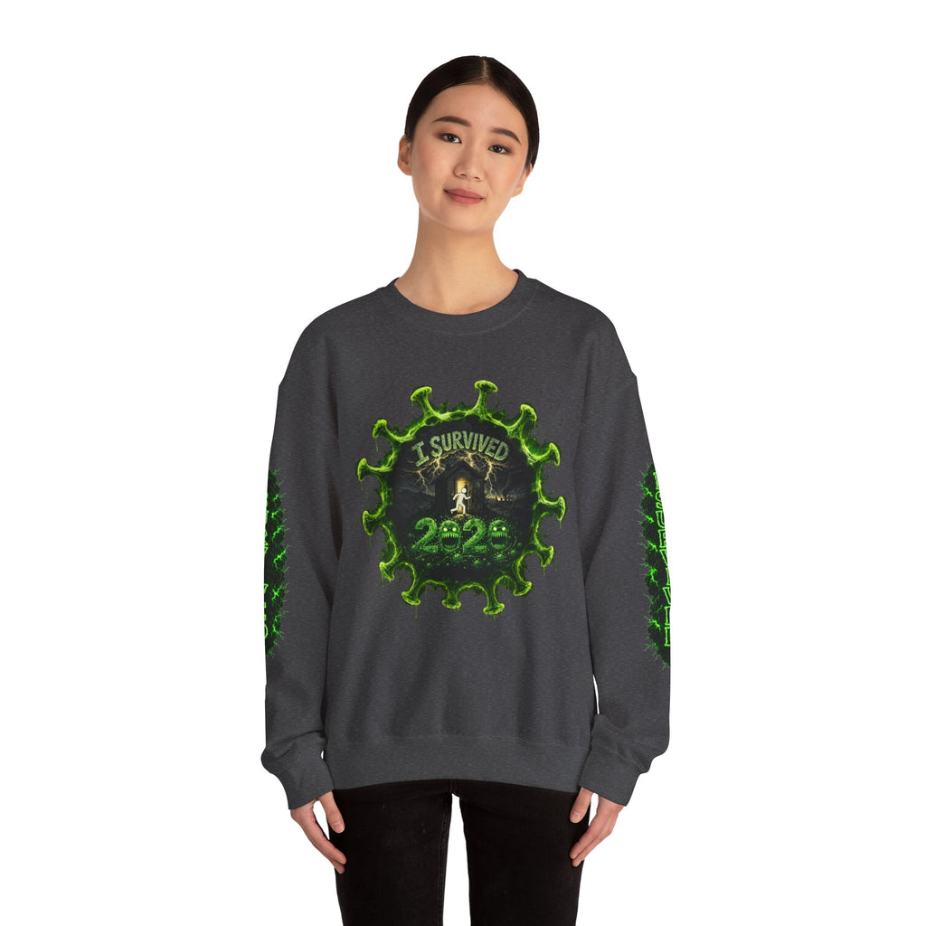I Survived 2020 — Director's Cut S1:E3 "The Jab!" | Pandemic Edition Unisex Heavy Blend™ Crewneck Sweatshirt