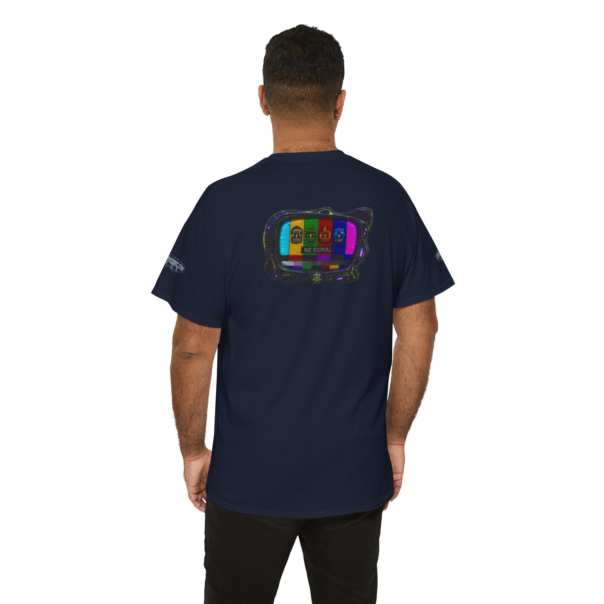 I Survived 2020 — "No Signal" Test Pattern Tee Alien Broadcast Finale Special Edition Summer Premiere Unisex Heavy Cotton Tee
