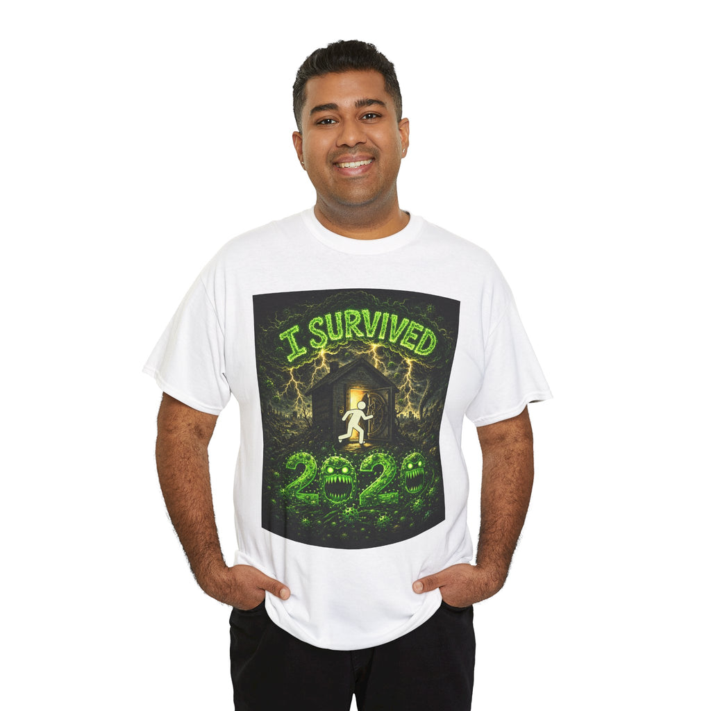 I Survived 2020 — S1:E2 "The Coming of COVID" | Pandemic Edition Unisex Heavy Cotton Tee