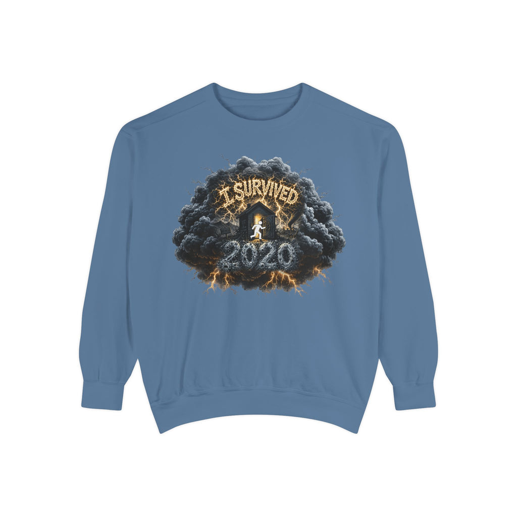 I Survived 2020 — Director's Cut Original Design Teaser Sweatshirt | Season 1 Premiere Drop Unisex Garment-Dyed Sweatshirt