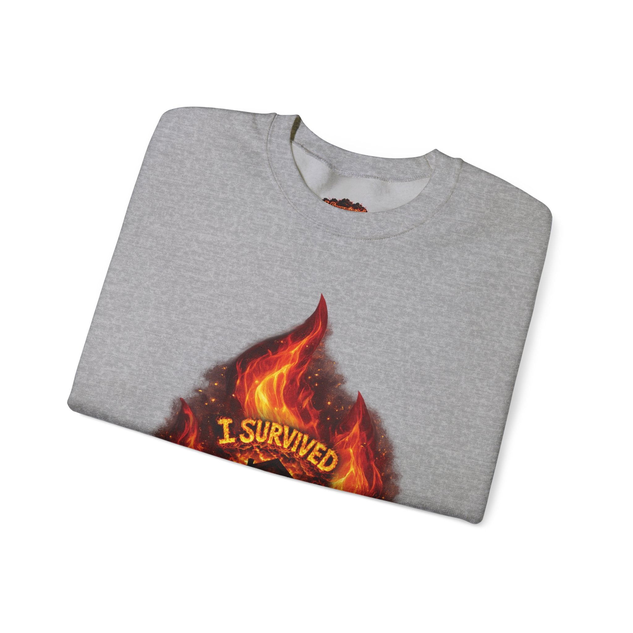 I Survived 2020 — Director's Cut S2:E2 "The Bobcat Fire" | Wildfire Edition Memorial Unisex Heavy Blend™ Crewneck Sweatshirt