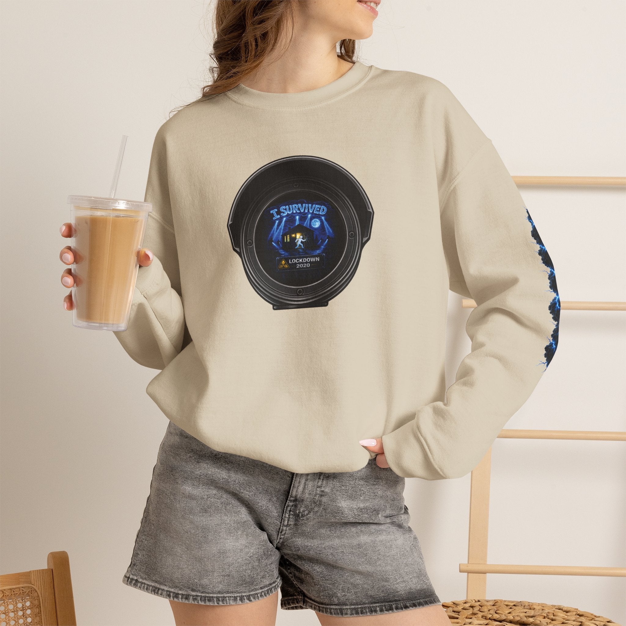 I Survived 2020 — LOCKDOWN S3:E2: Director's Cut Special Edition "Dating Under Lockdown" Unisex Heavy Blend™ Crewneck Sweatshirt