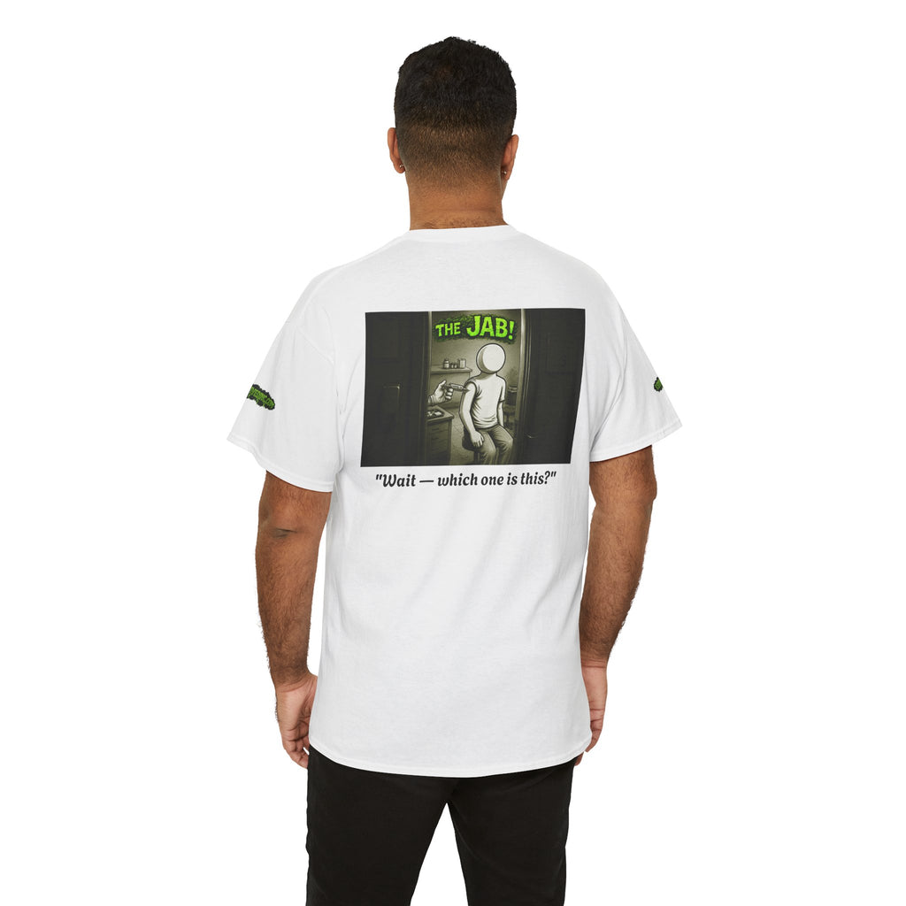 I Survived 2020 — PANDEMIC S1:E3: Director's Cut Special Edition "The Jab!" Unisex Heavy Cotton Tee