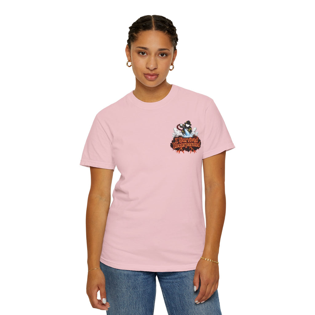 I Survived 2020 — "Please Stand By" Test Pattern Tee Wildfire Signal Edition Summer Premiere Unisex Garment-Dyed T-shirt