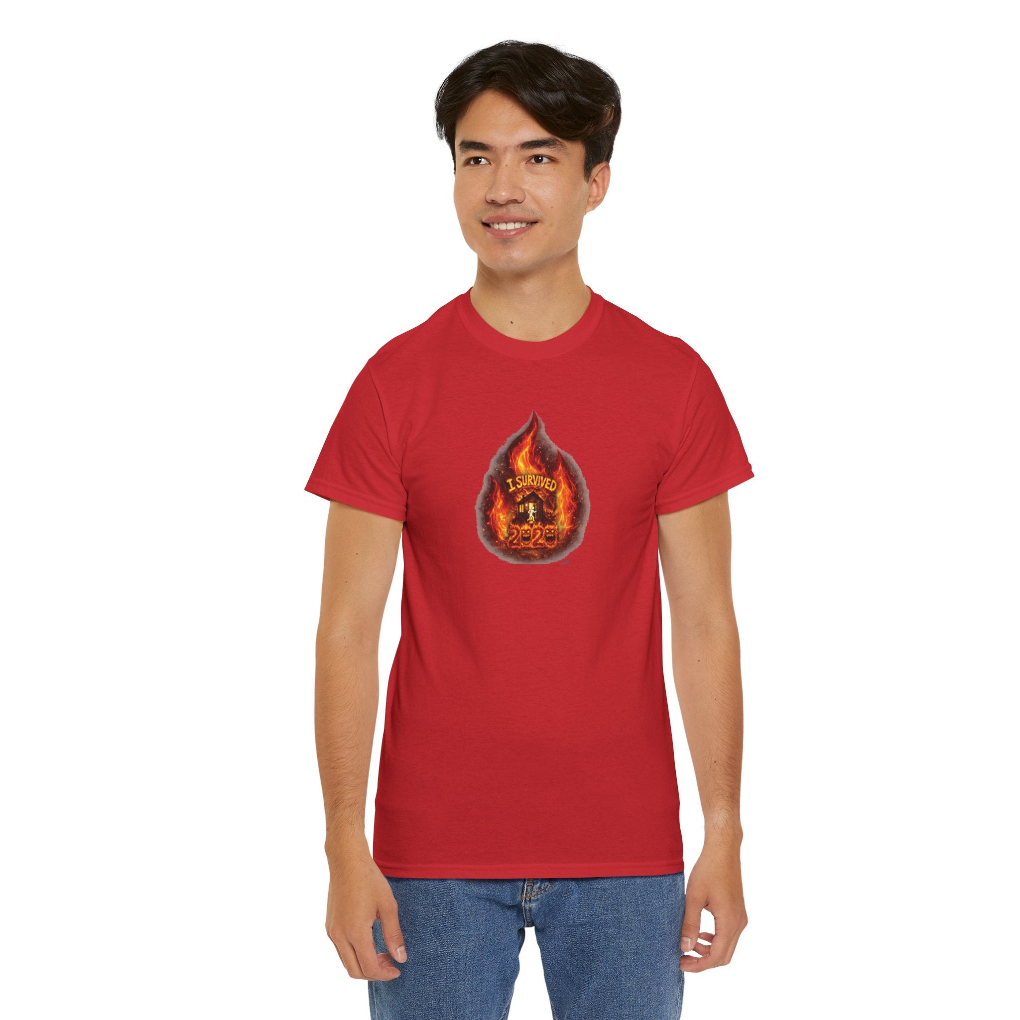 I Survived 2020 — WILDFIRES S2:E1: Director's Cut "Berry Creek" Memorial Unisex Heavy Cotton Tee