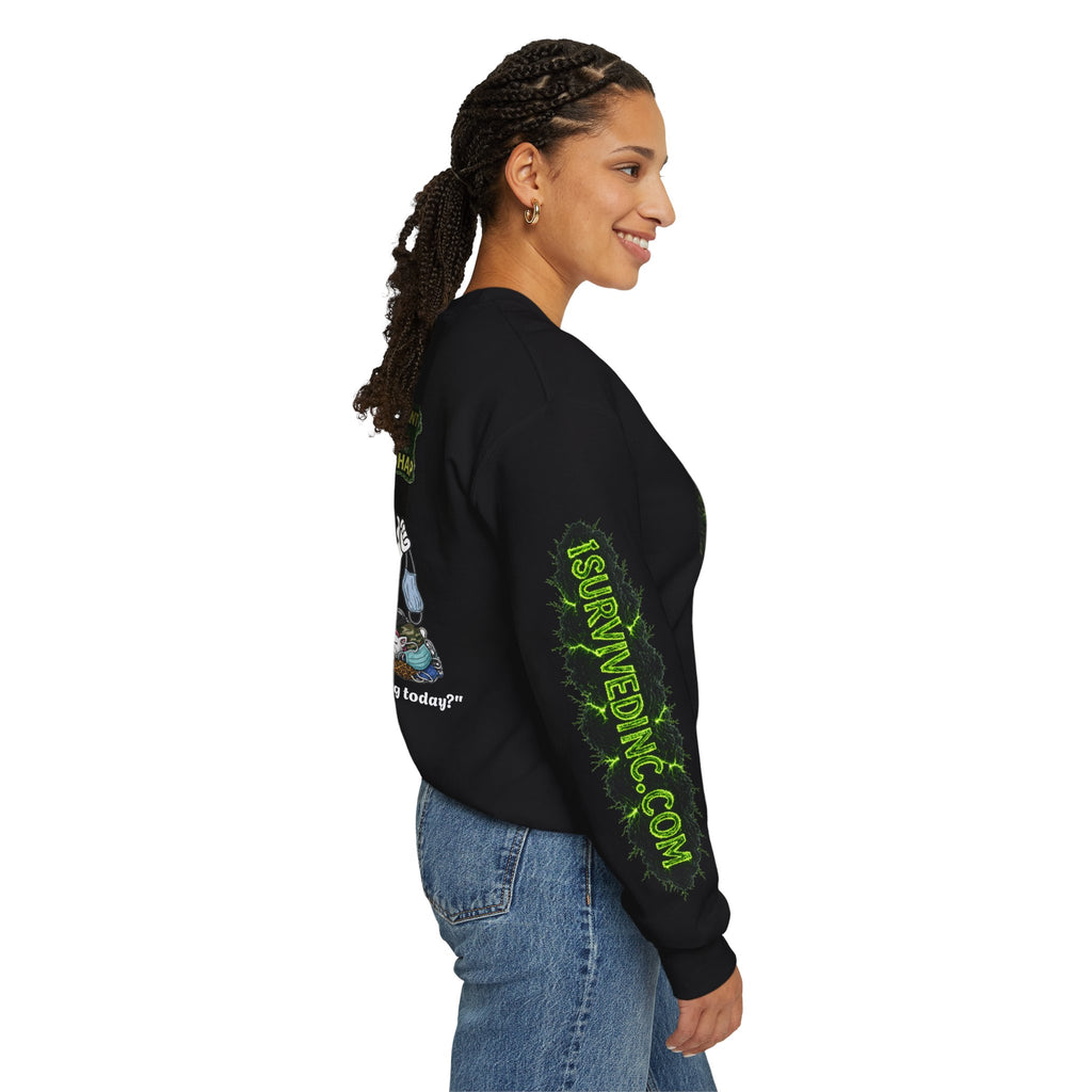 I Survived 2020 — S1:E4 "Mask Madness Mayhem Moment" | Pandemic Edition Unisex Heavy Blend™ Crewneck Sweatshirt