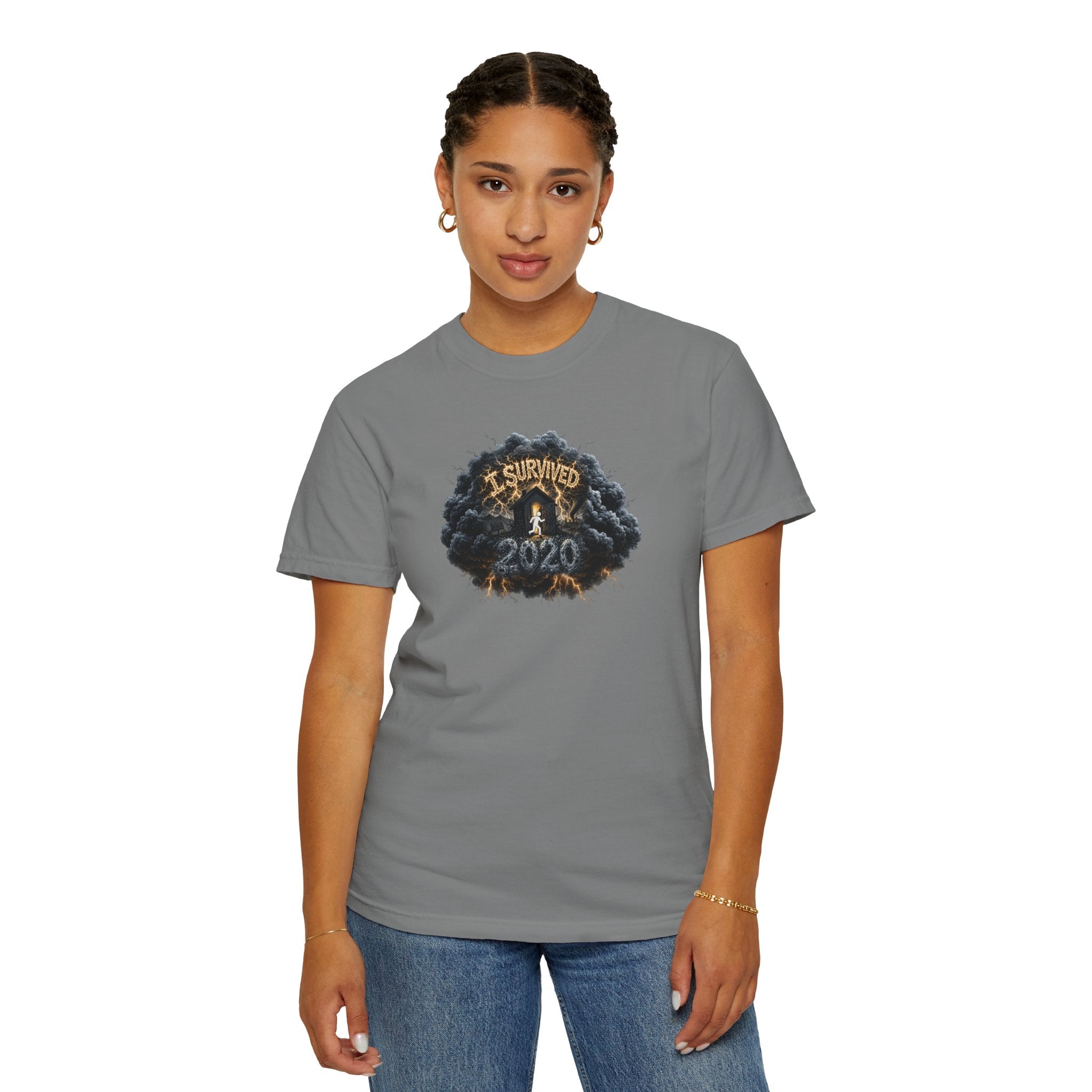 I Survived 2020 — Original PILOT Design: Director's Cut Unisex Garment-Dyed T-shirt