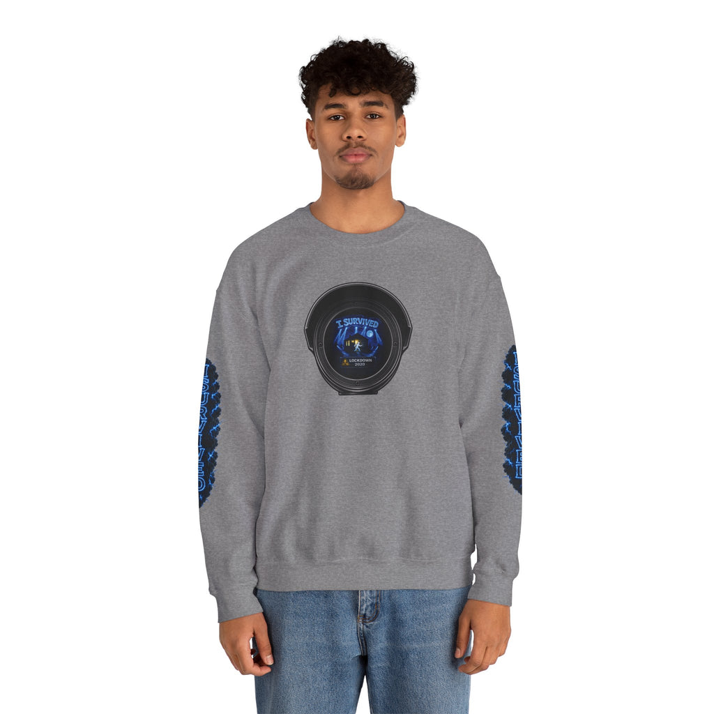 I Survived 2020 — LOCKDOWN S3:E4: Director's Cut "Working From Home" Unisex Heavy Blend™ Crewneck Sweatshirt