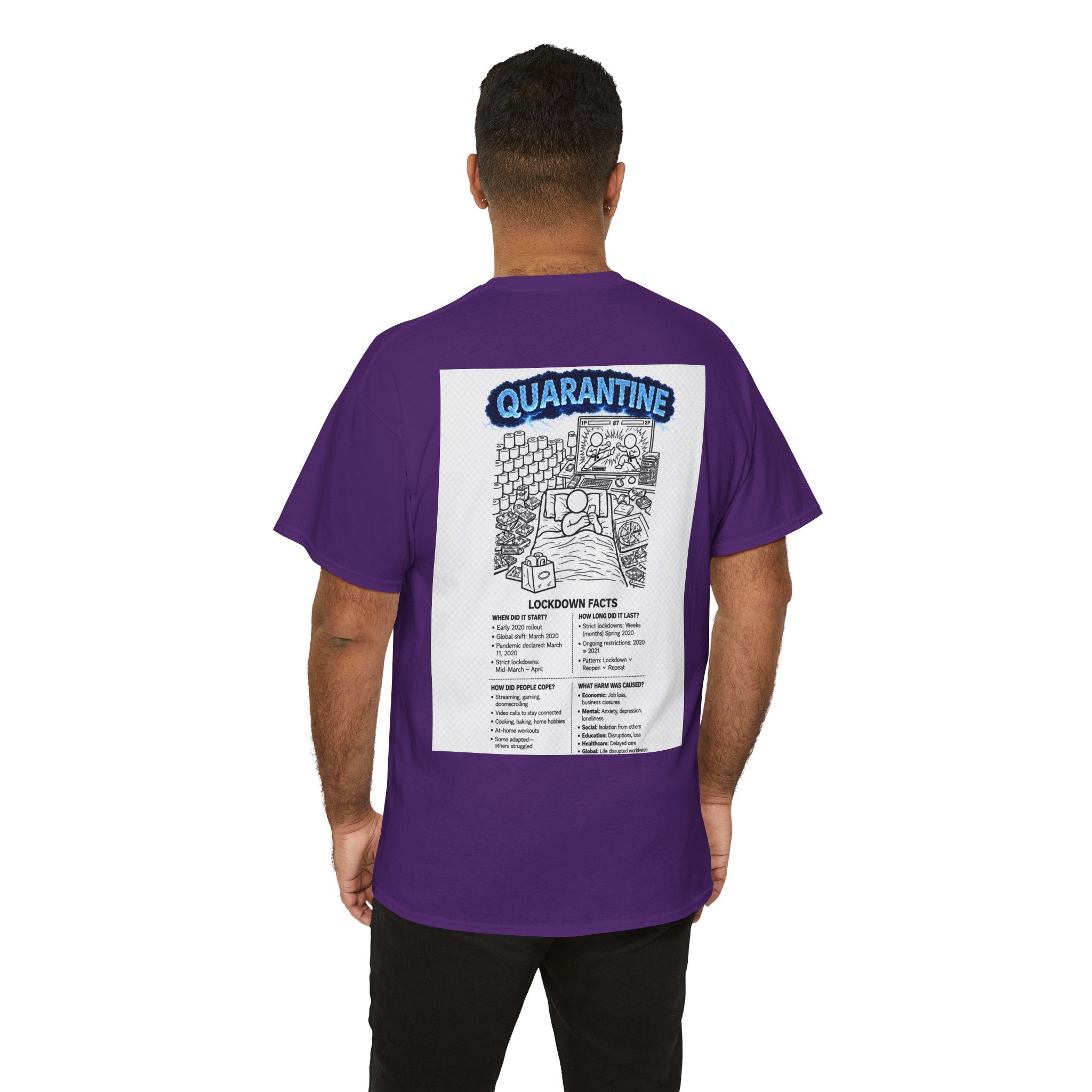 Copy of  I Survived 2020 — S3:E1 "Quarantine" | Lockdown Edition Documentary Unisex Heavy Cotton Tee