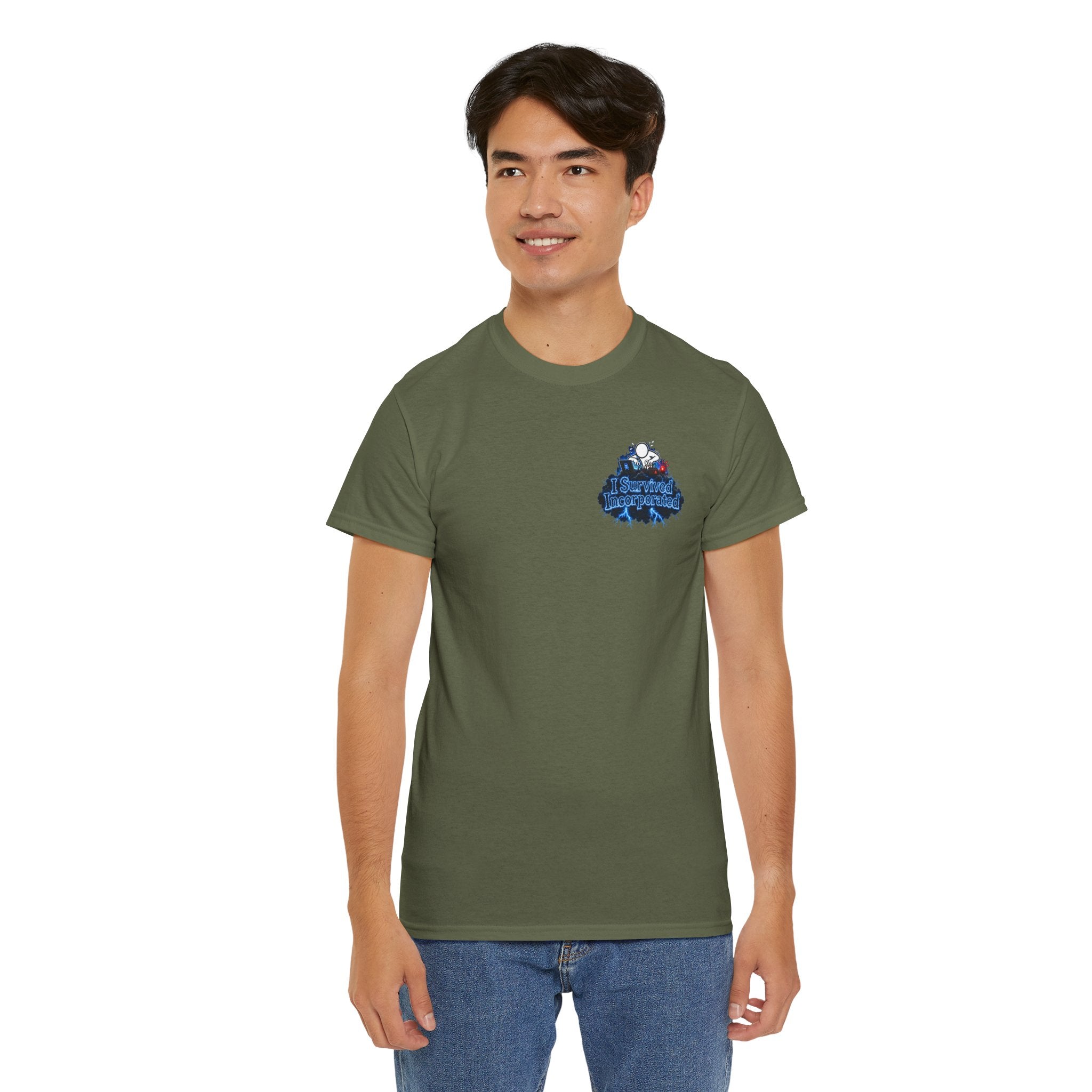 I Survived 2020 — "Please Stand By" Test Pattern Tee Lockdown Surveillance Edition Summer Exclusive Unisex Heavy Cotton Tee