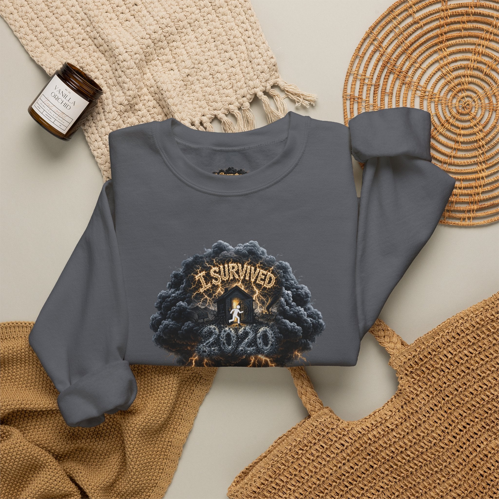 I Survived 2020 — Original PILOT Design: Director's Cut Special Edition Unisex Heavy Blend™ Crewneck Sweatshirt