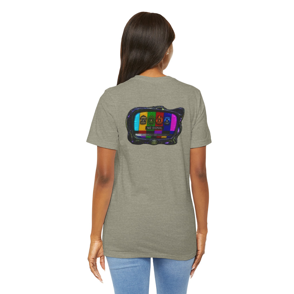 I Survived 2020 — "No Signal" Test Pattern Tee Alien Broadcast Finale Summer Premiere Unisex Jersey Short Sleeve Tee