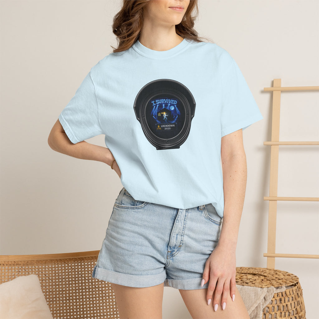 I Survived 2020 —  LOCKDOWN S3:E3: Director's Cut "Remote Schooling" Unisex Garment-Dyed T-shirt