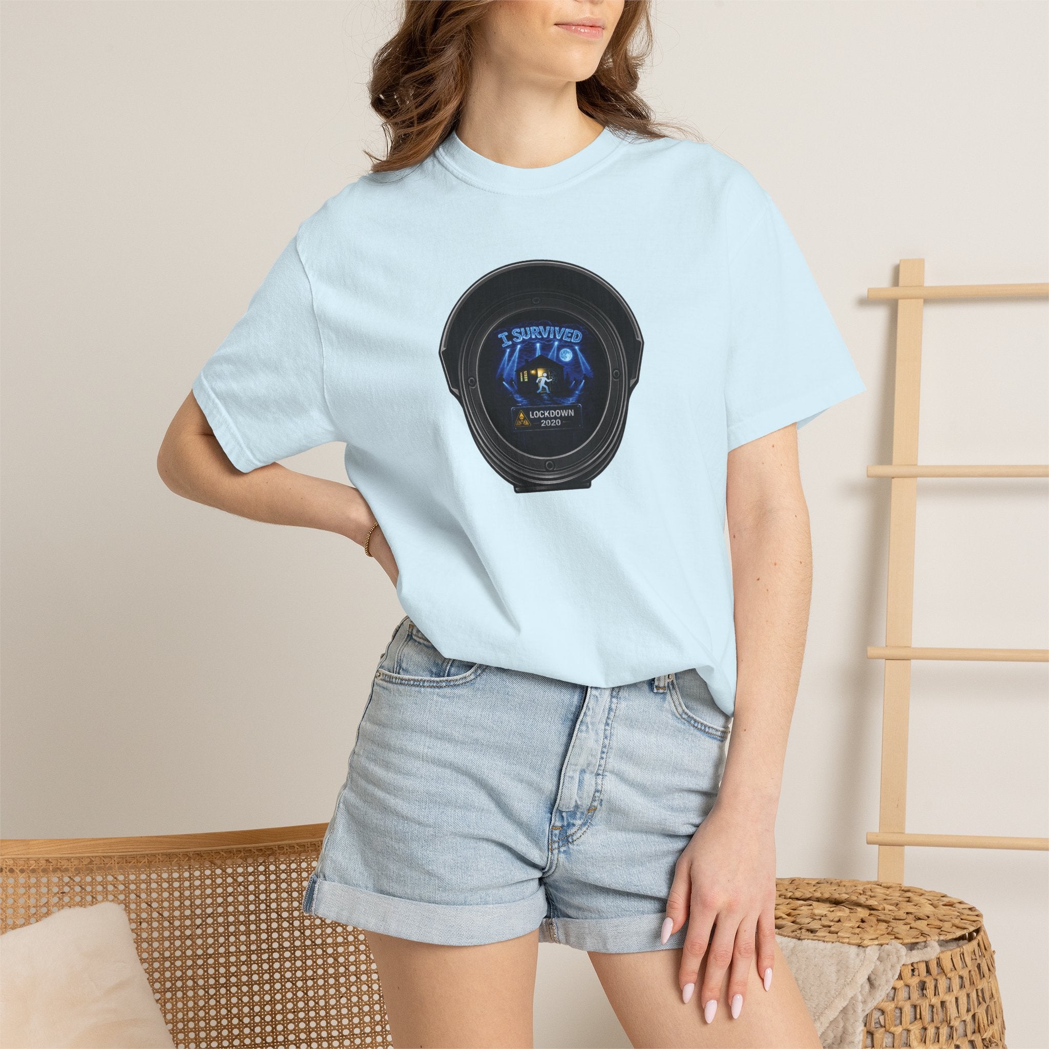 I Survived 2020 —  LOCKDOWN S3:E3: Director's Cut "Remote Schooling" Unisex Garment-Dyed T-shirt
