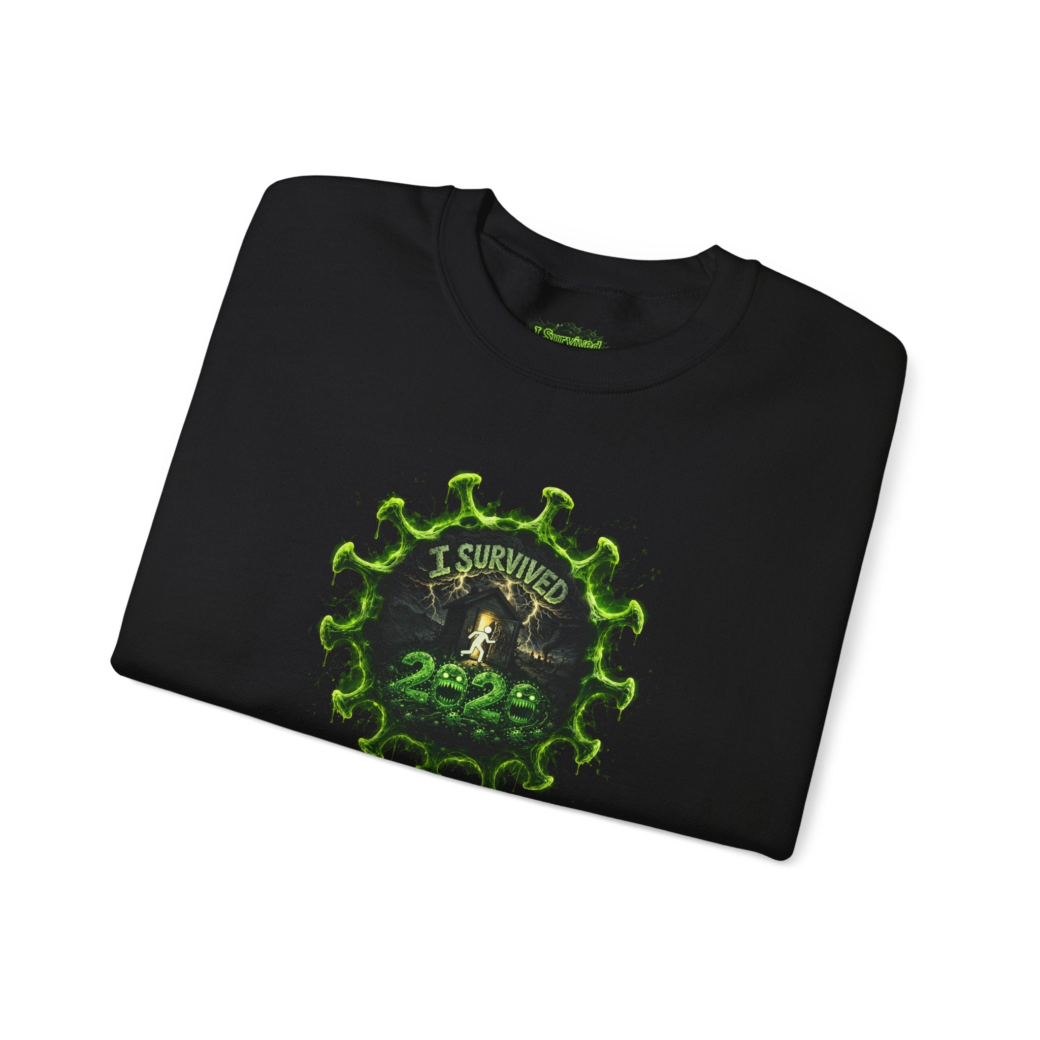 I Survived 2020 — PANDEMIC S1:E4: Director's Cut "Mask Madness" Unisex Heavy Blend™ Crewneck Sweatshirt