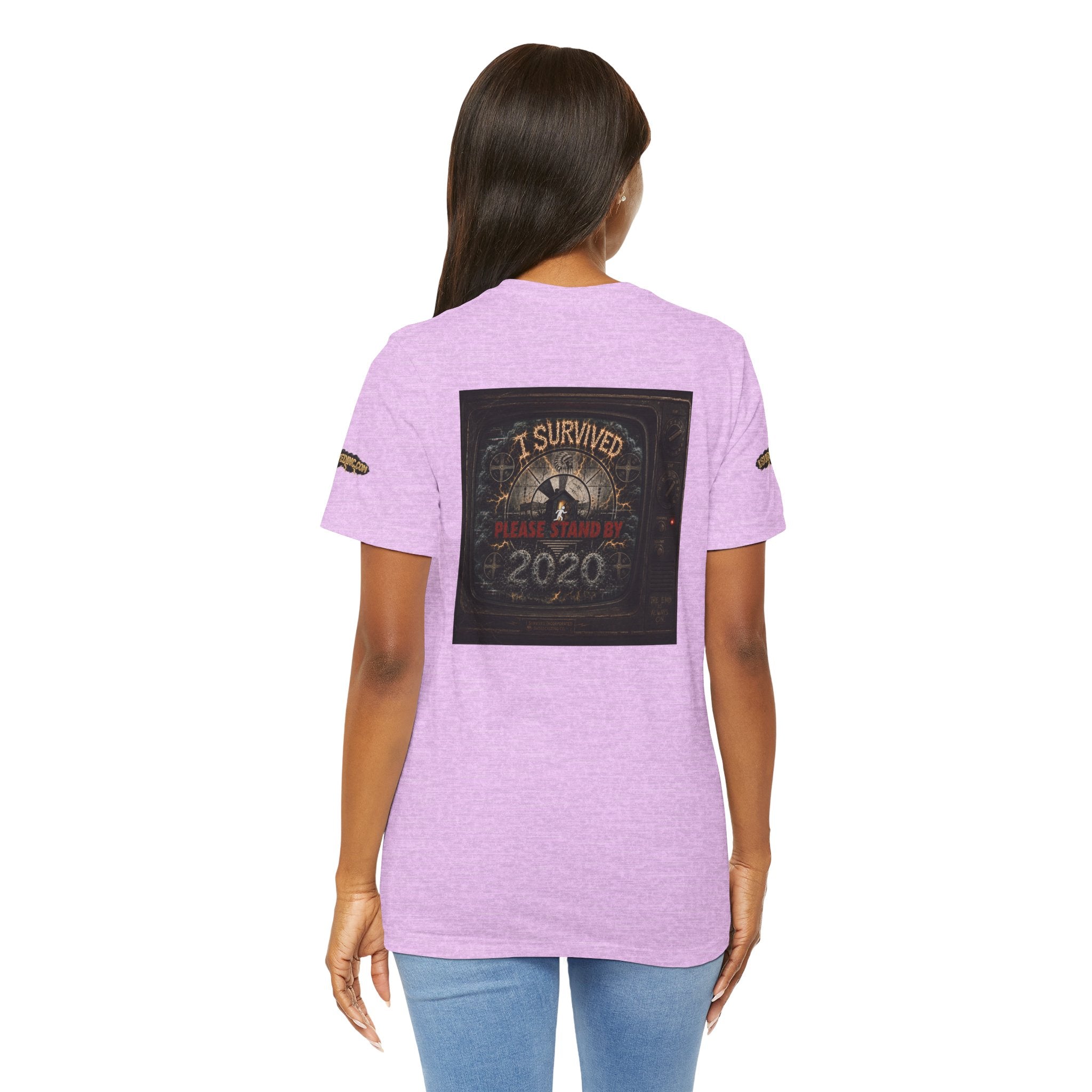 I Survived 2020 — "Please Stand By" Test Pattern Tee Special Edition Summer Premier Unisex Jersey Short Sleeve Tee